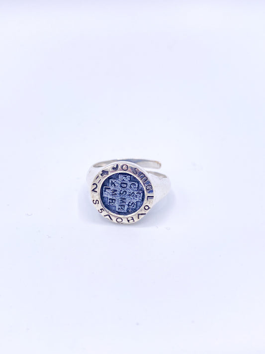 Ancient Boho Rune Ring - Solid Sterling Silver