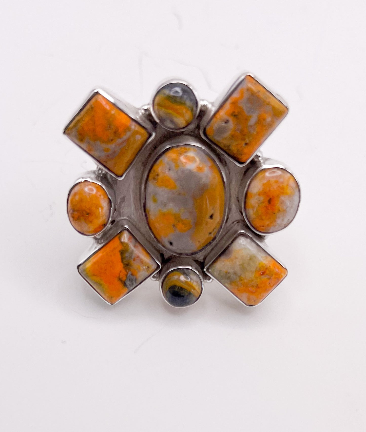 Bumblebee Jasper Ring- Solid Sterling Silver