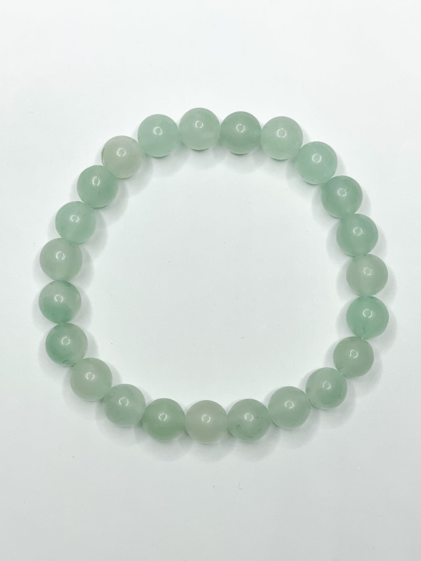 Green Agate Stretch Bracelet - 104