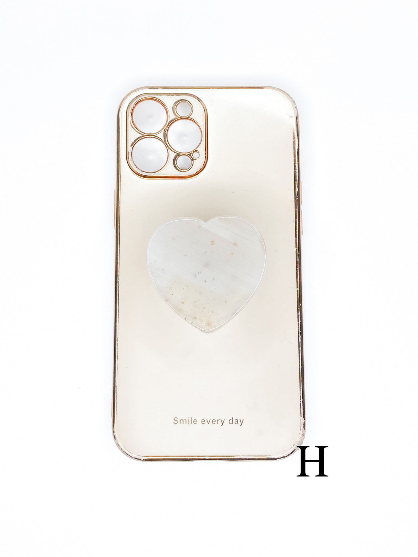 Grey Heart Phone Stone