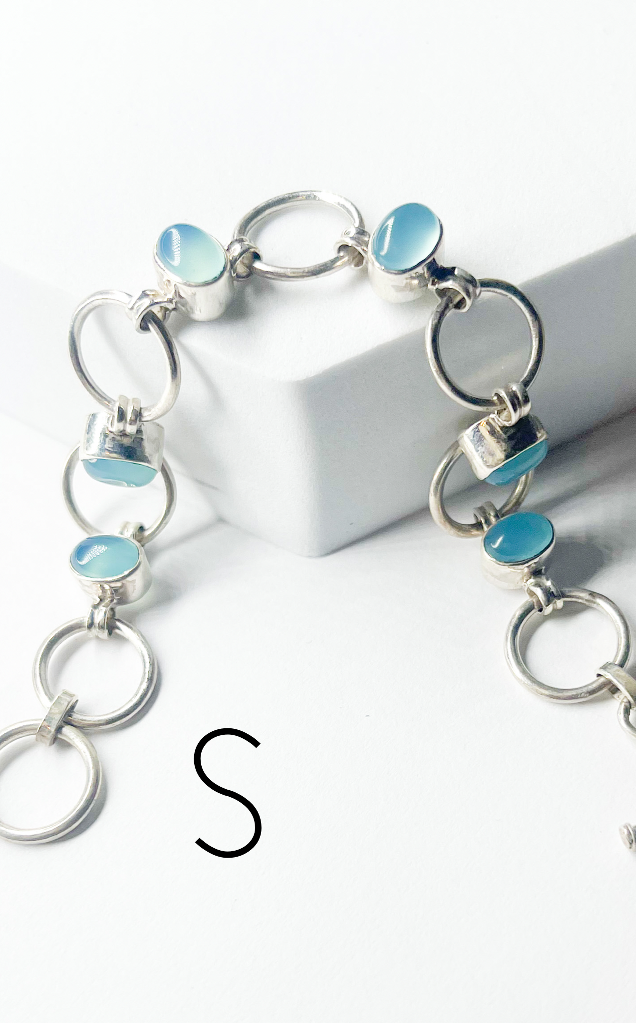 Natural Stone Bracelets - Solid Sterling Silver
