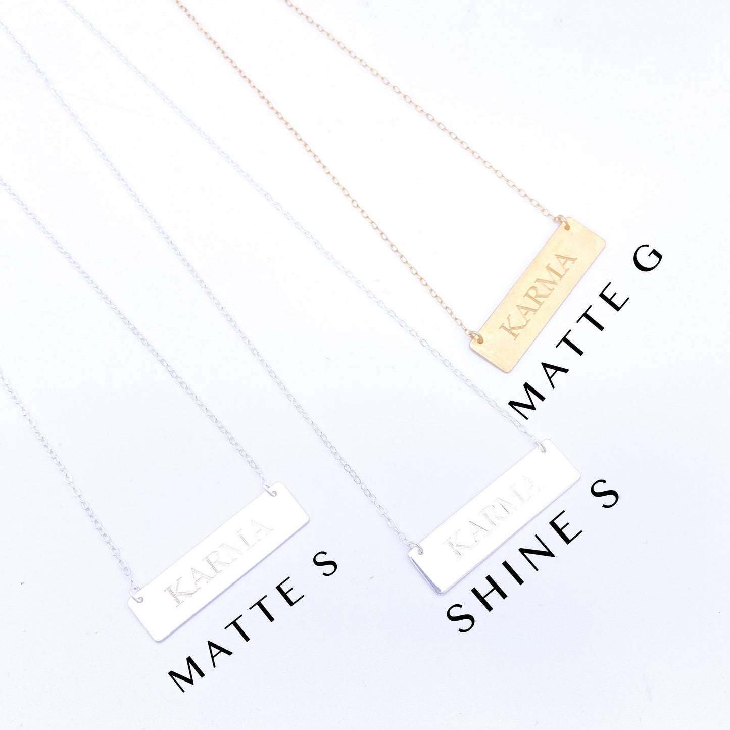 Karma Necklace - Both Metals