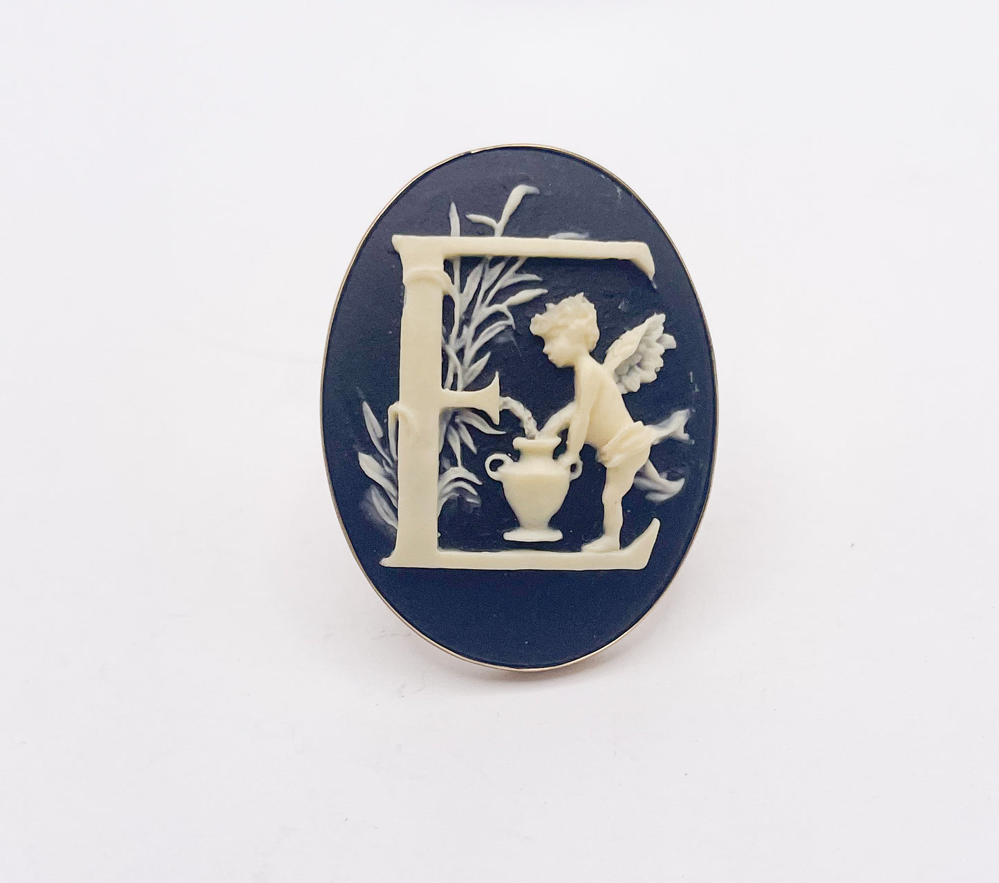 Cameo Initial Ring- Alchemia