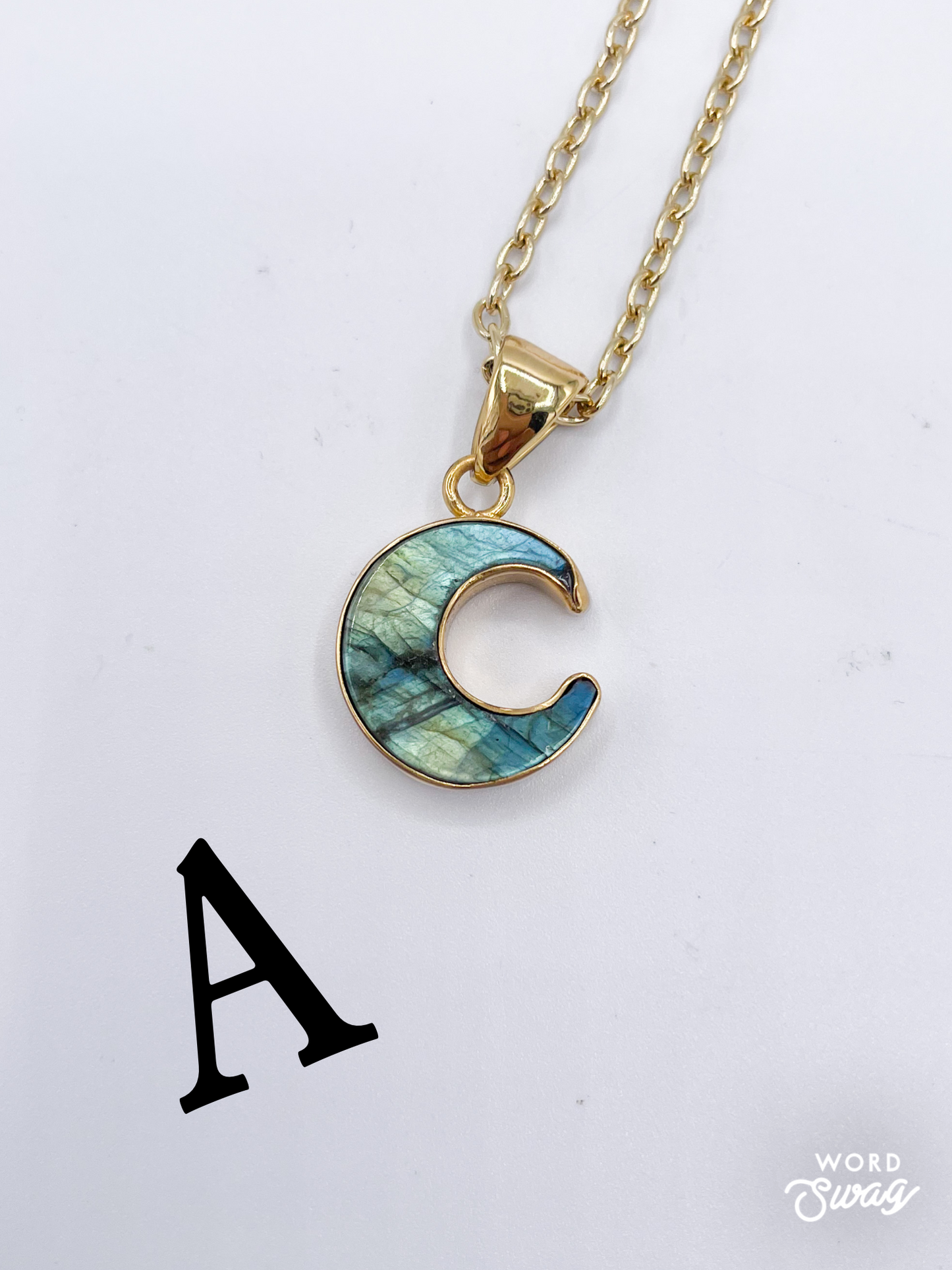 Dainty Moon Pendant-Alchemia