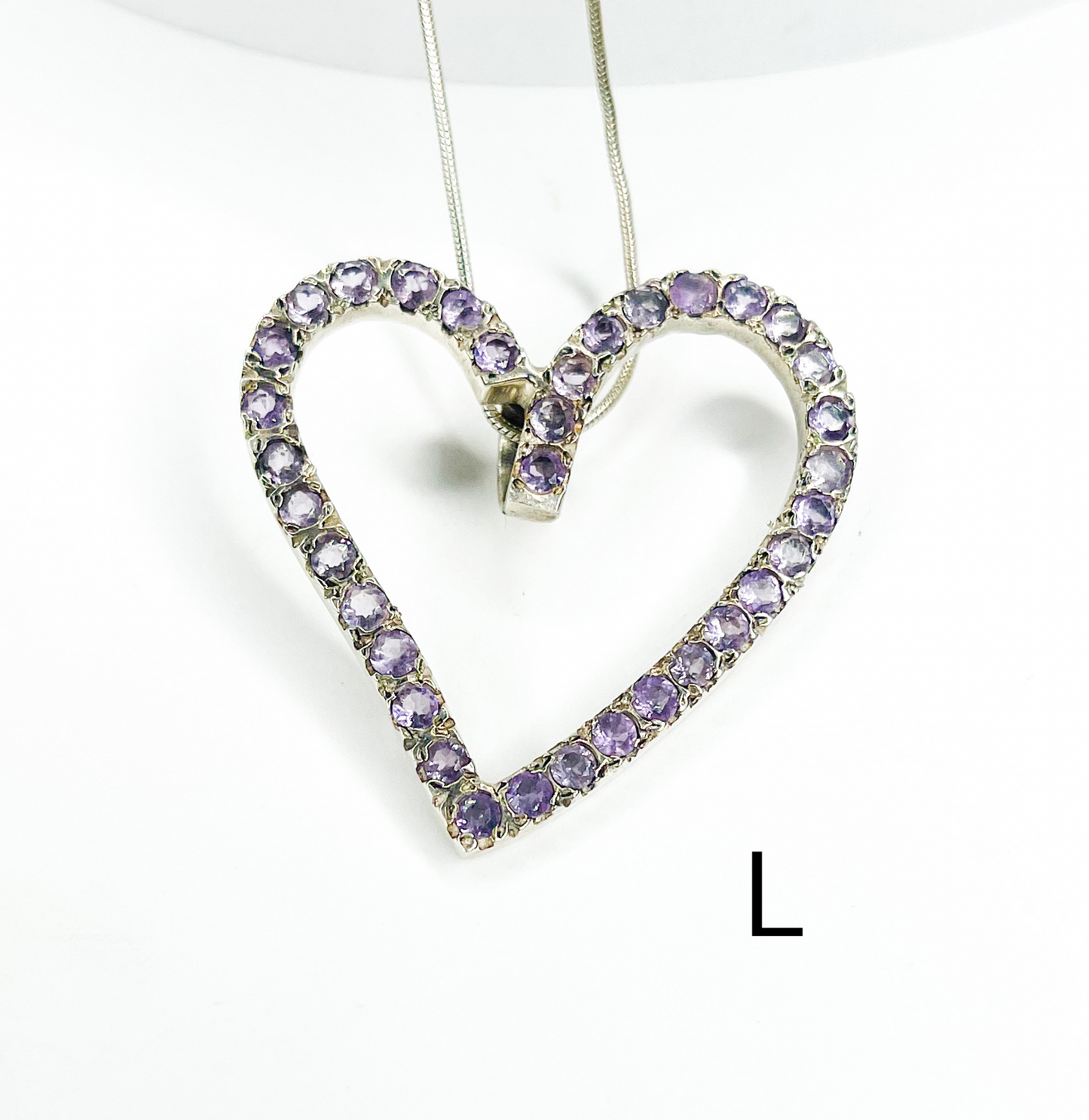 Amethyst Pendant Mix-Solid Sterling Silver