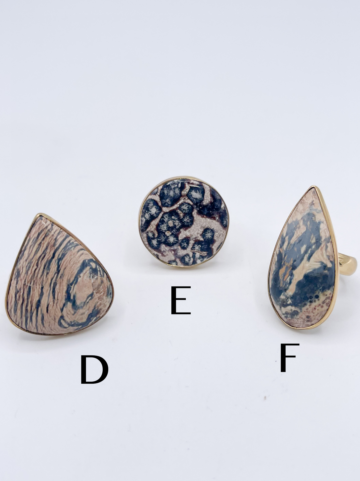 Jasper Mix of Adjustable Rings-Alchemia