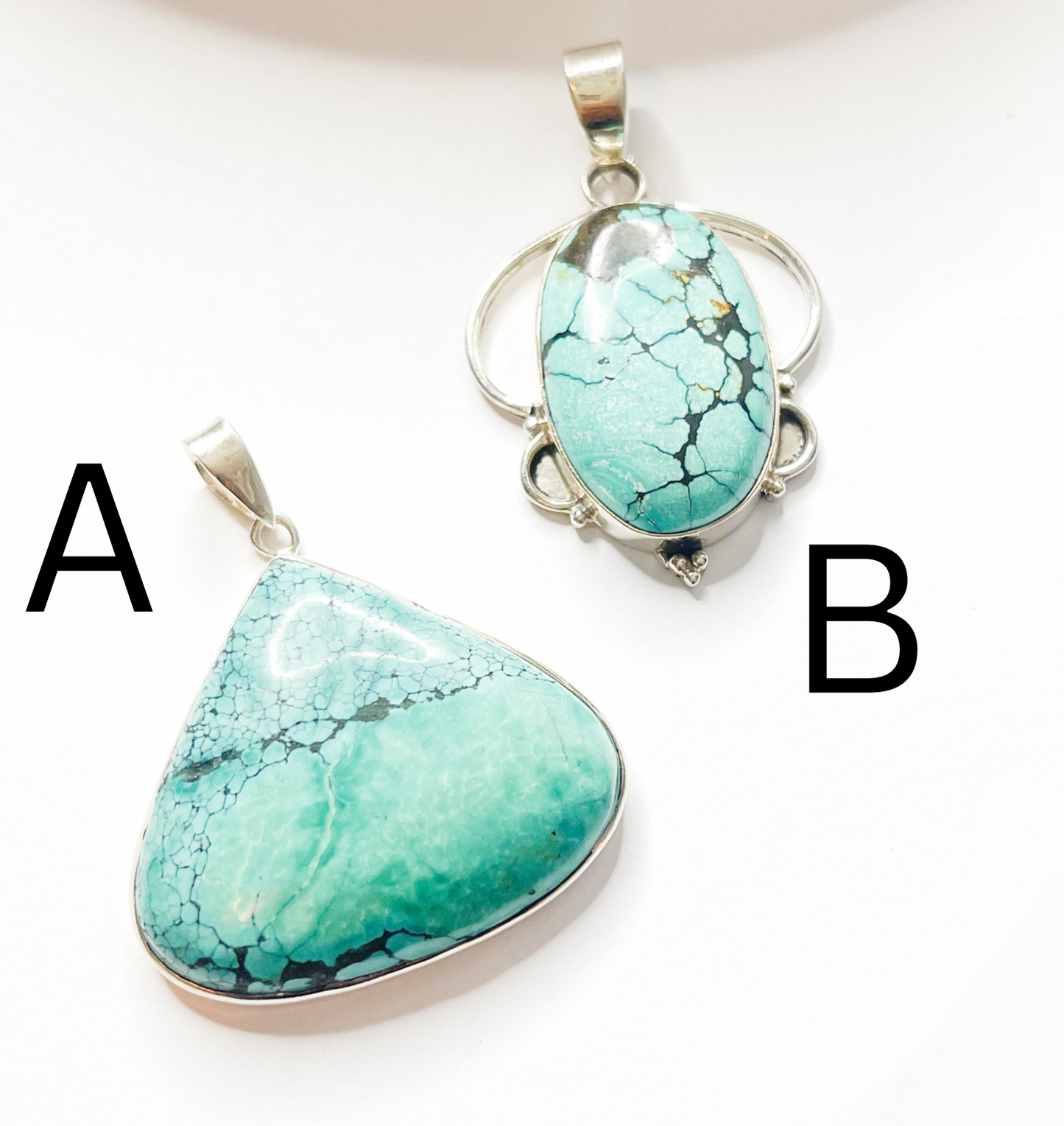 Turqouise Mix Pendant-Solid Sterling Silver