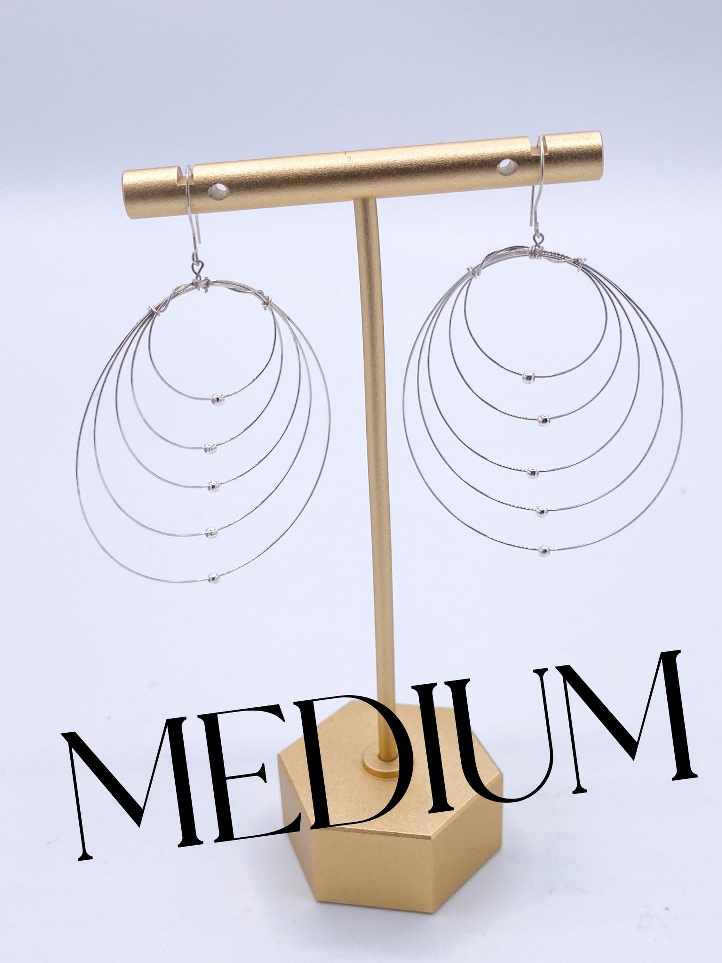 Round Dangle Earrings-Solid Sterling Silver