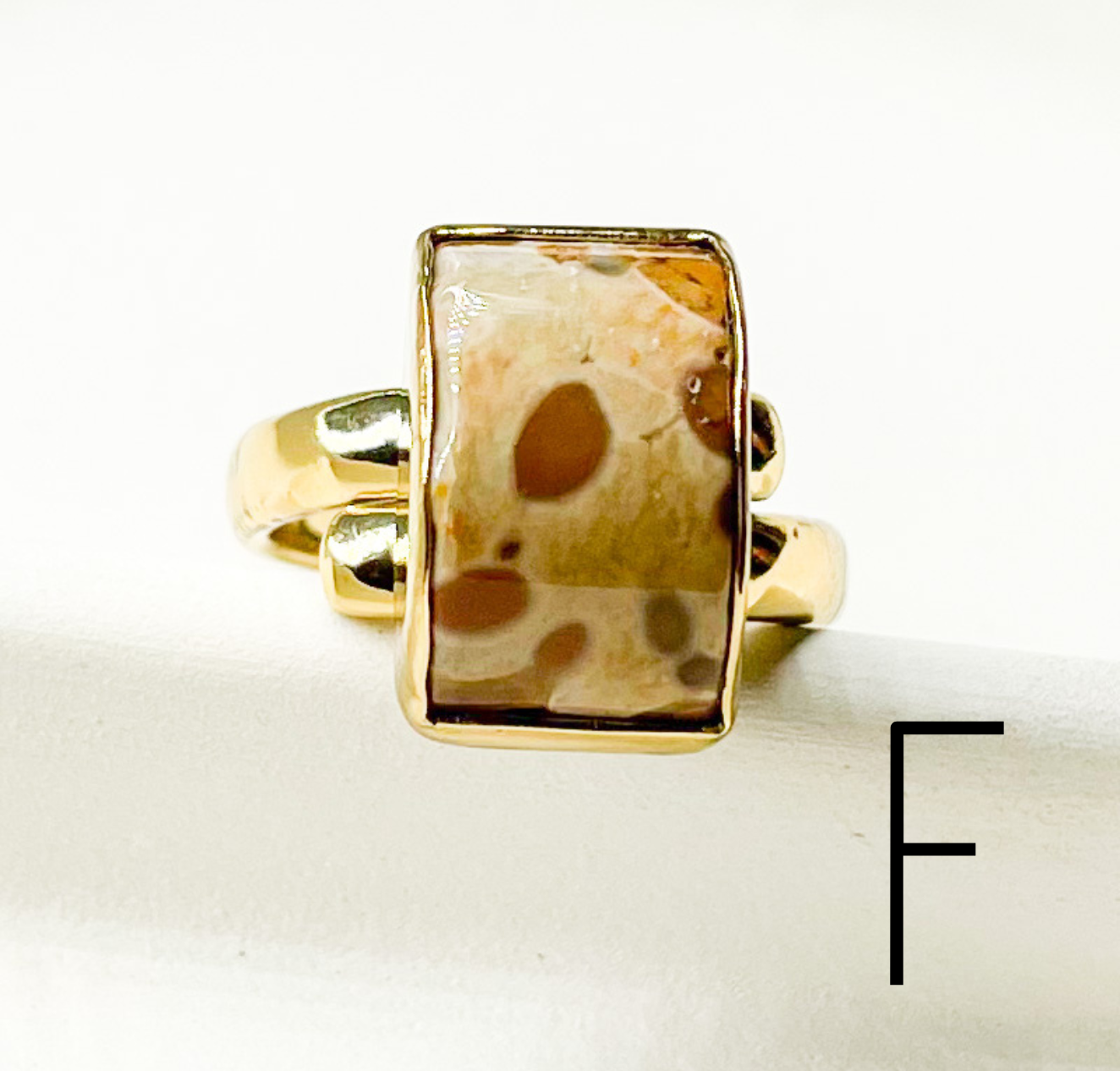 Jasper Adjustable Ring - Alchemia