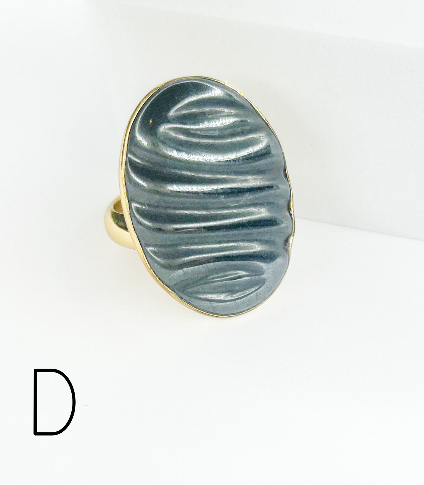 Carved Mix Stones Faceted Ring-Alchemia