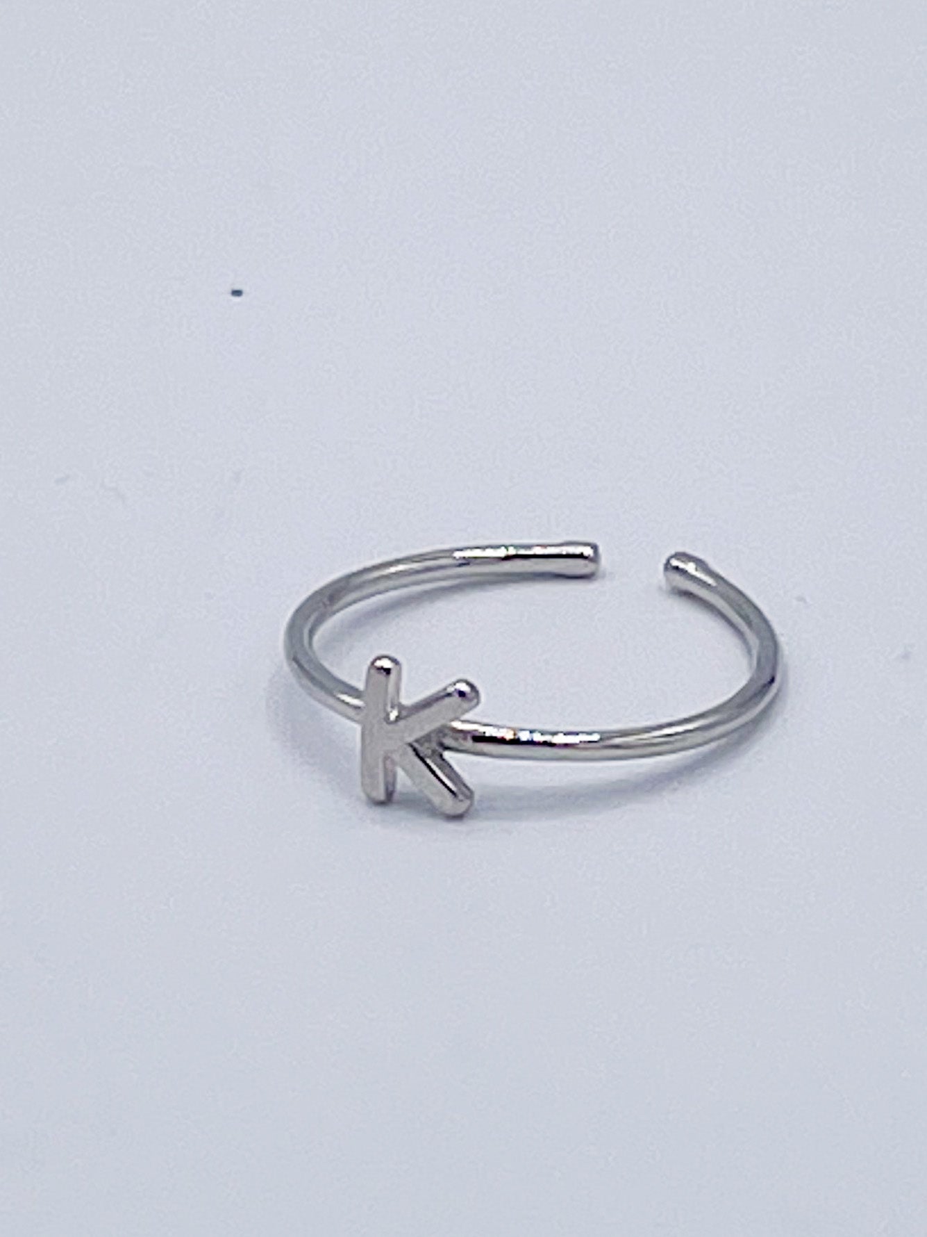 Dainty Initials Midi Rings-Solid Sterling Silver