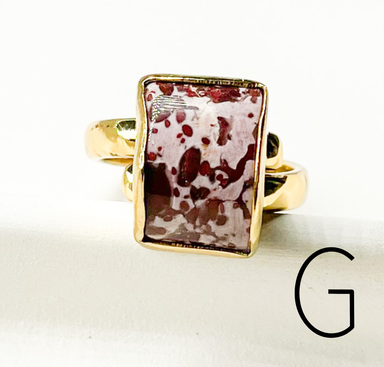 Jasper Adjustable Ring - Alchemia