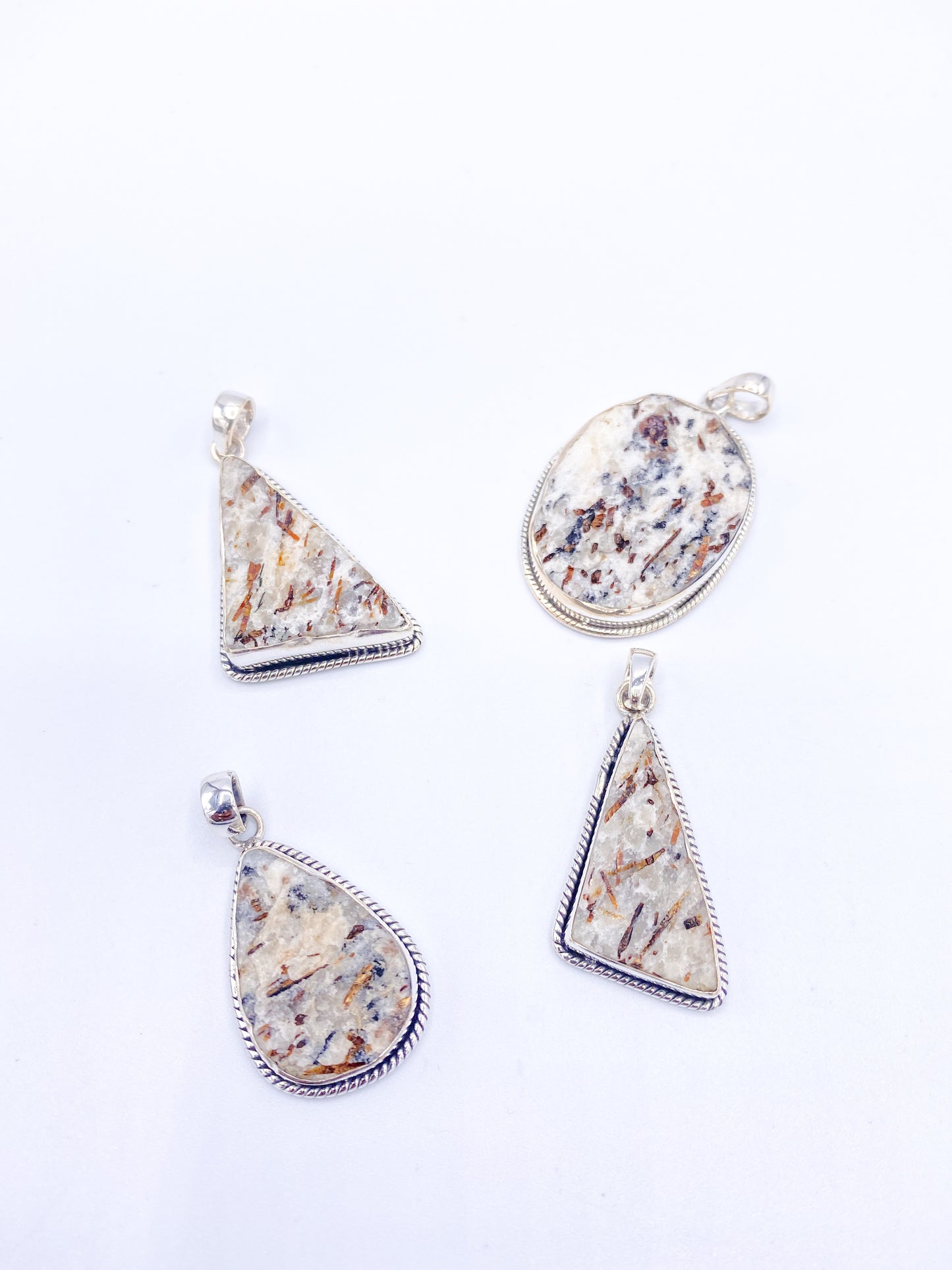 Astrophyllite Pendant Variety - Solid Sterling Silver