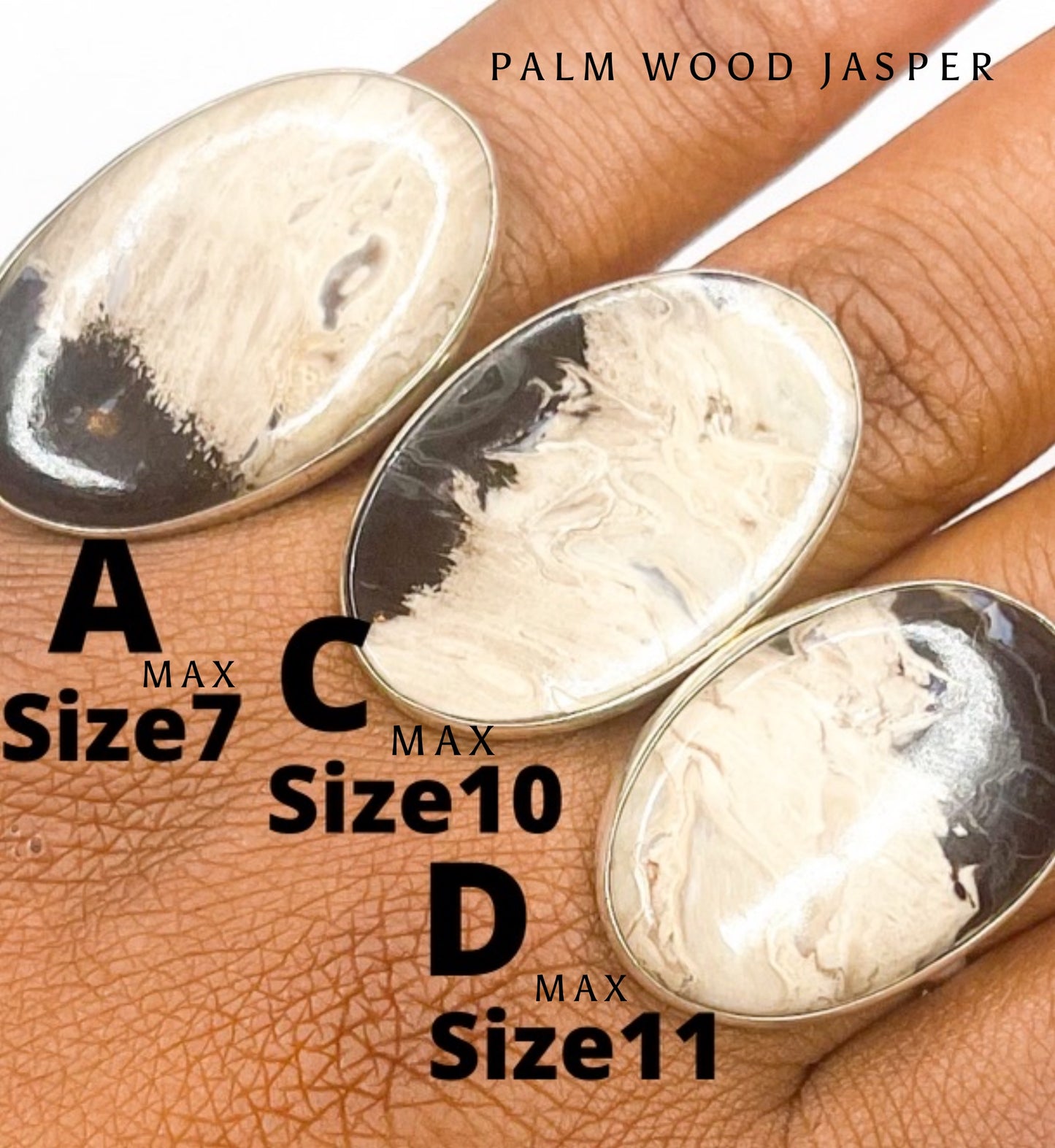 Palm Wood Jasper Mix-Solid Sterling Silver