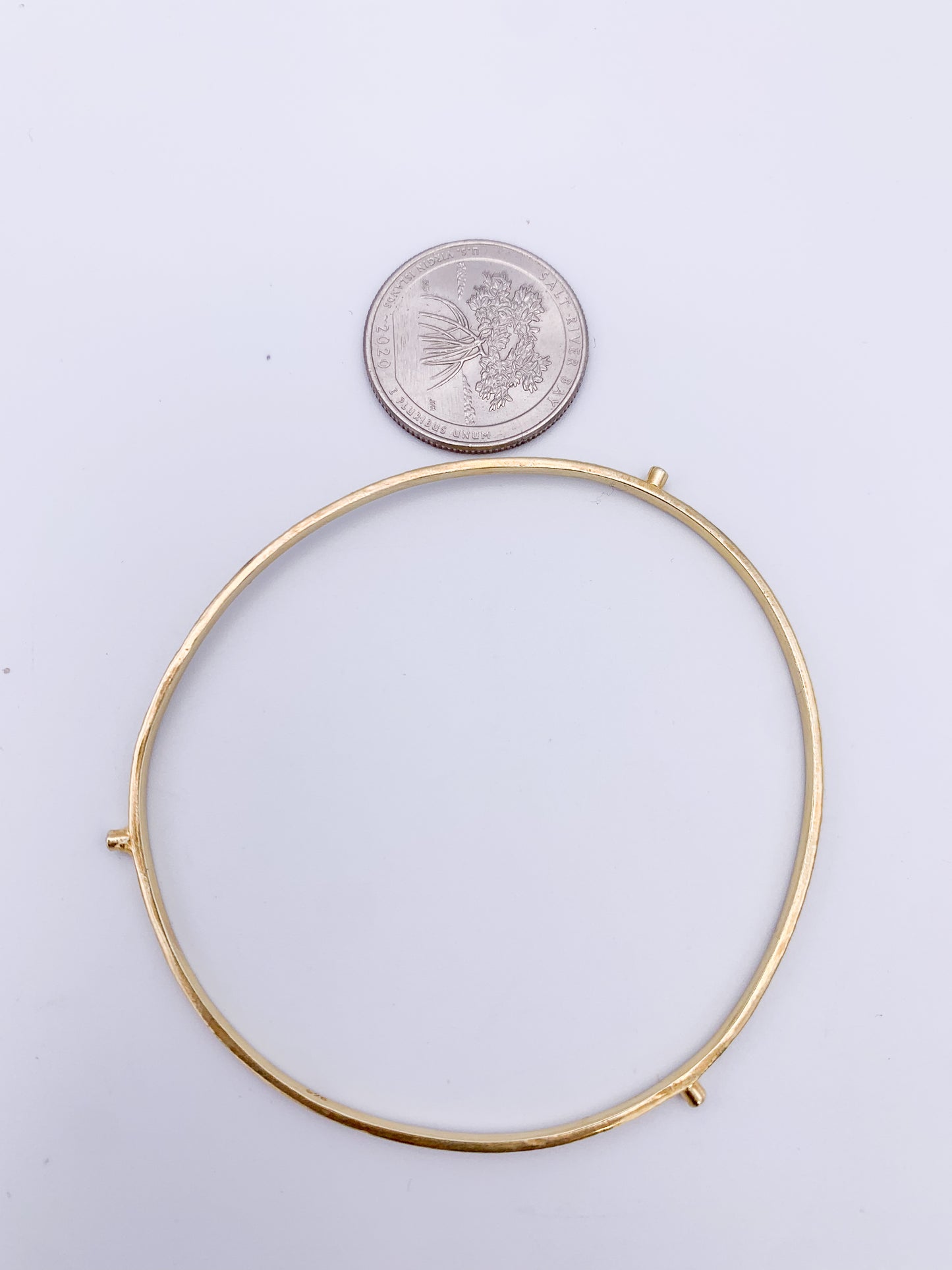 Vermeil Dainty Bangle-Solid Sterling Silver