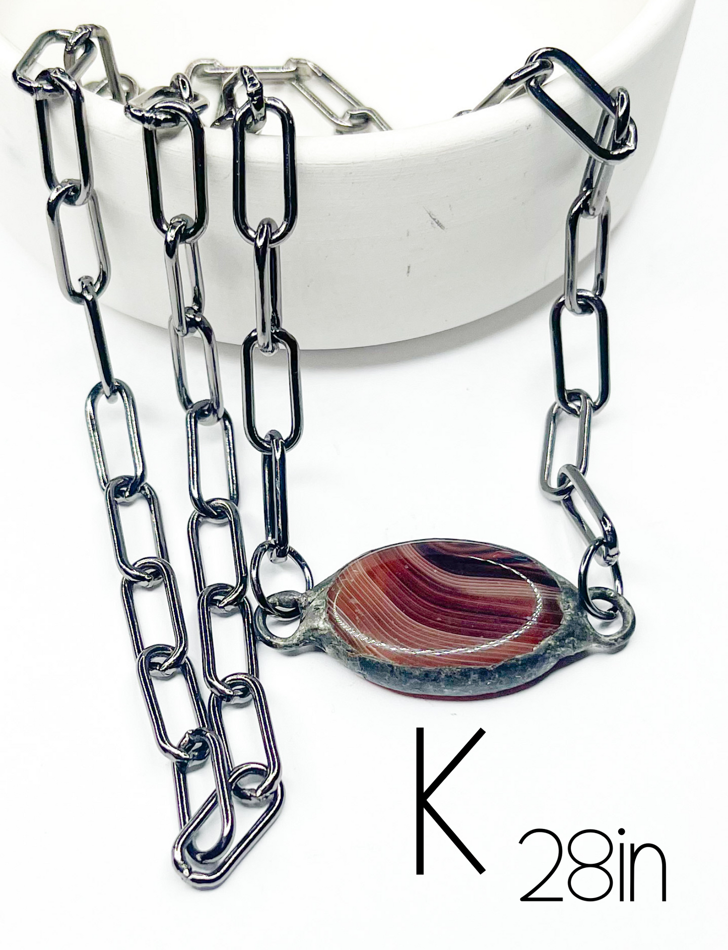 Stunning Round Of Grunge Necklace-Boho Grunge