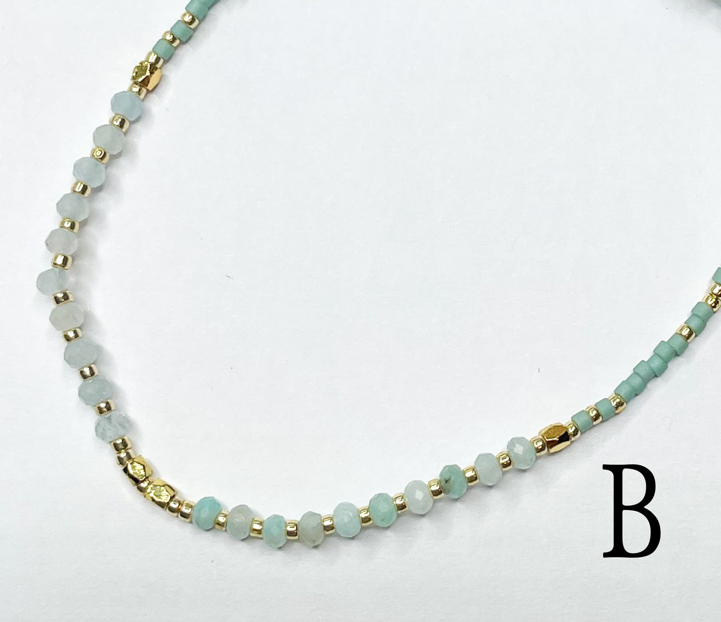 Natural Stone Japanese Seed Beads Miyuki - Bolo Bracelet