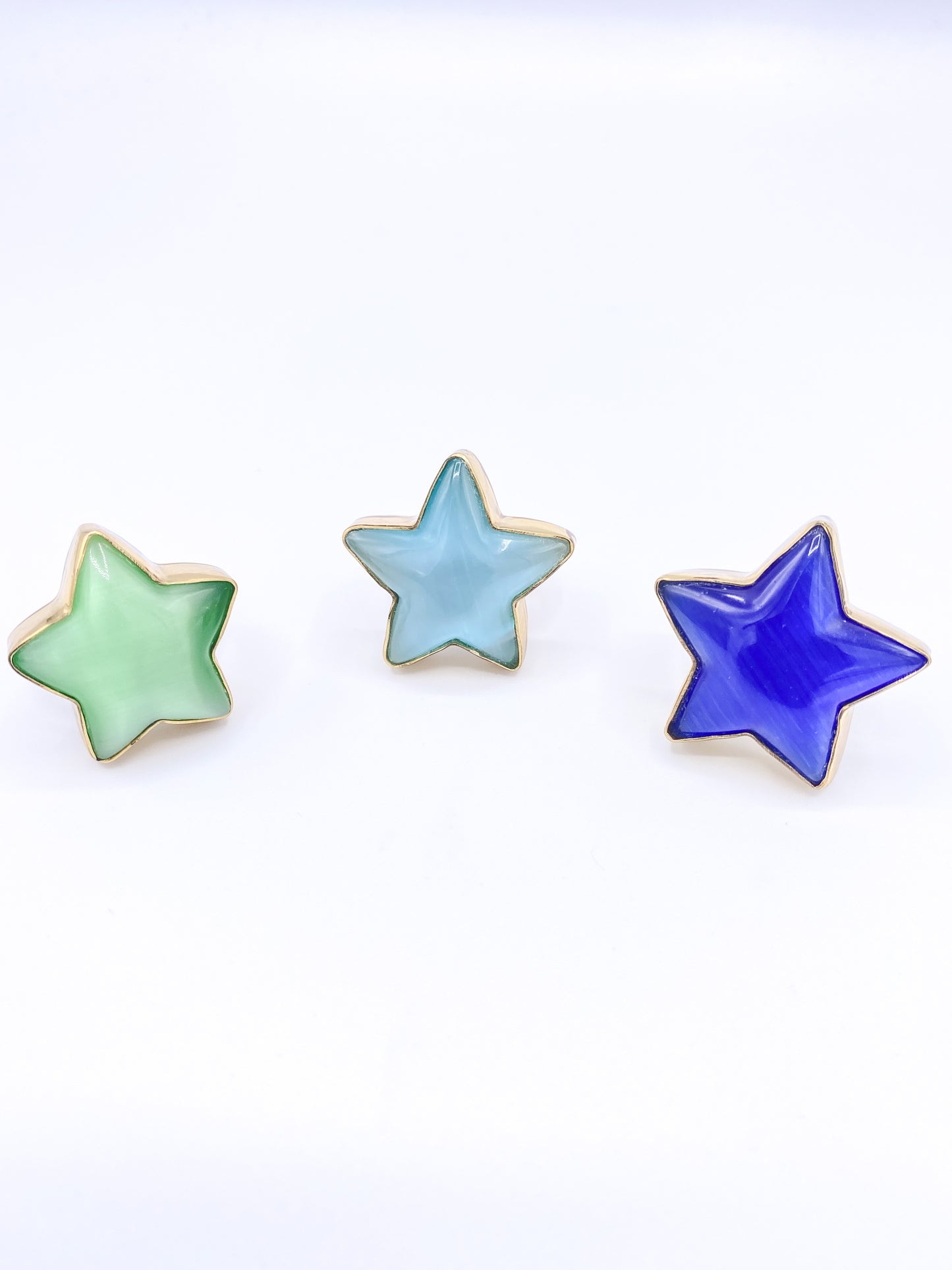 Fiberoptic Star Adjustable Ring -Alchemia