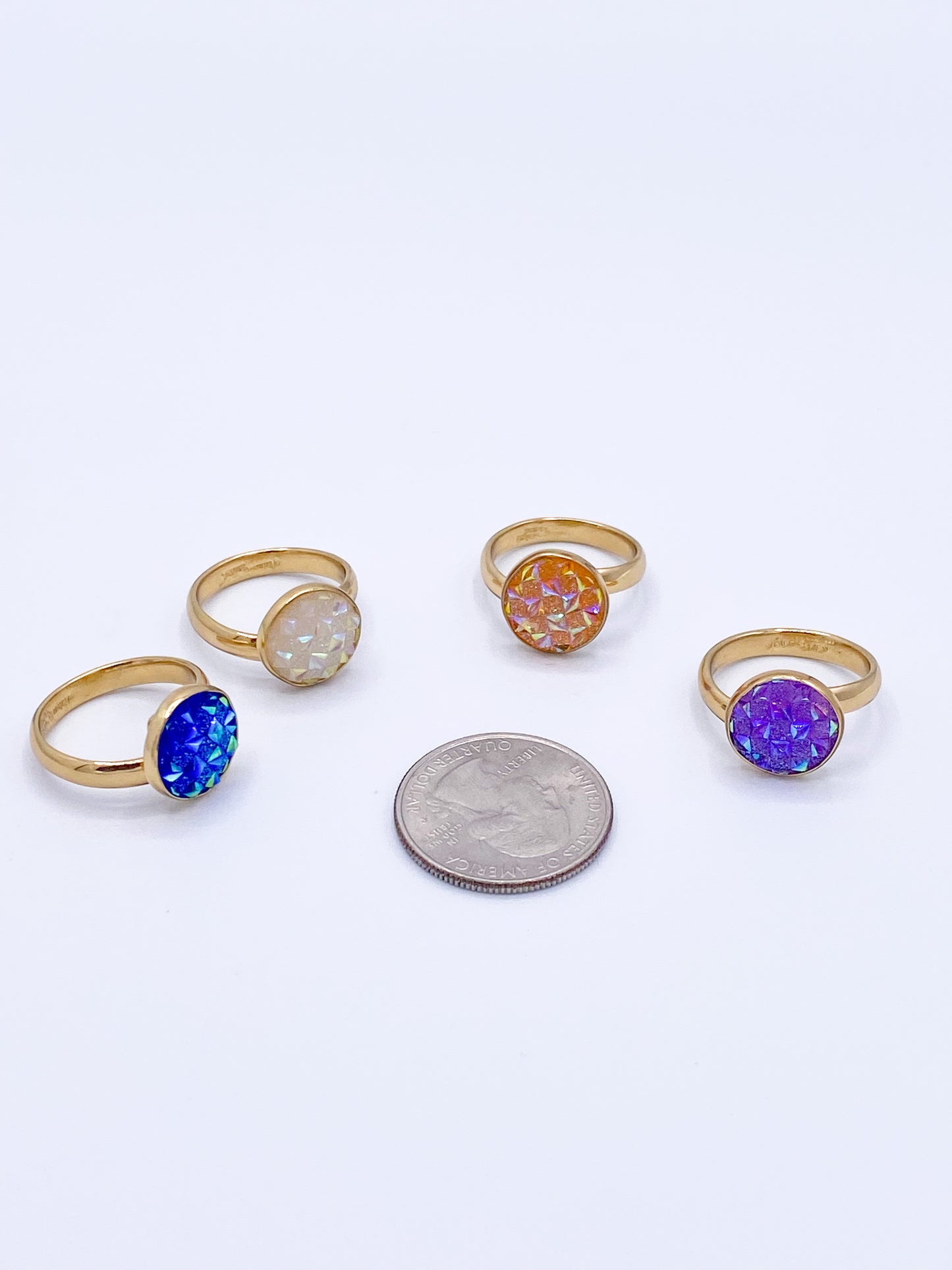 Spiked Colorful Resin Ring - Alchemia