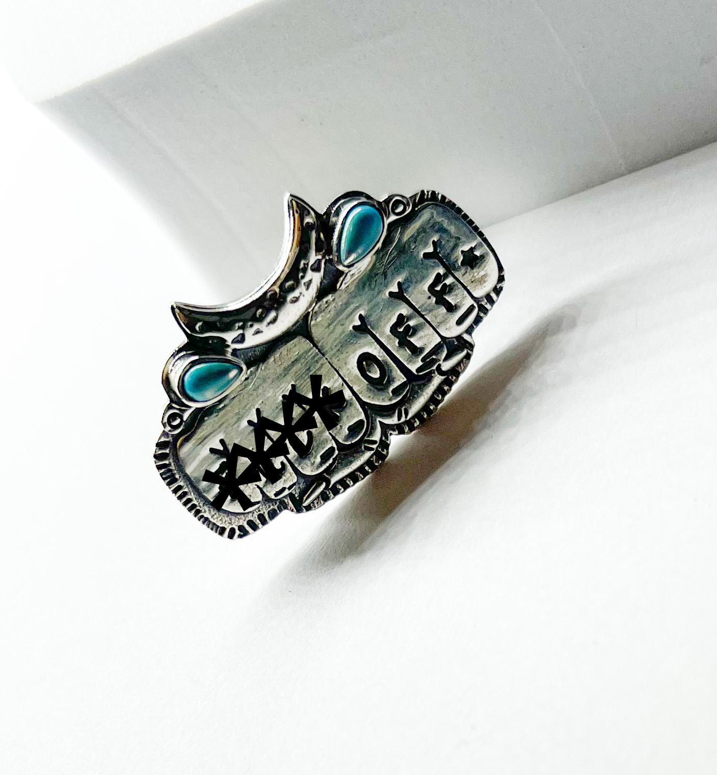 F*** Off Adjustable Ring-Solid Sterling Silver
