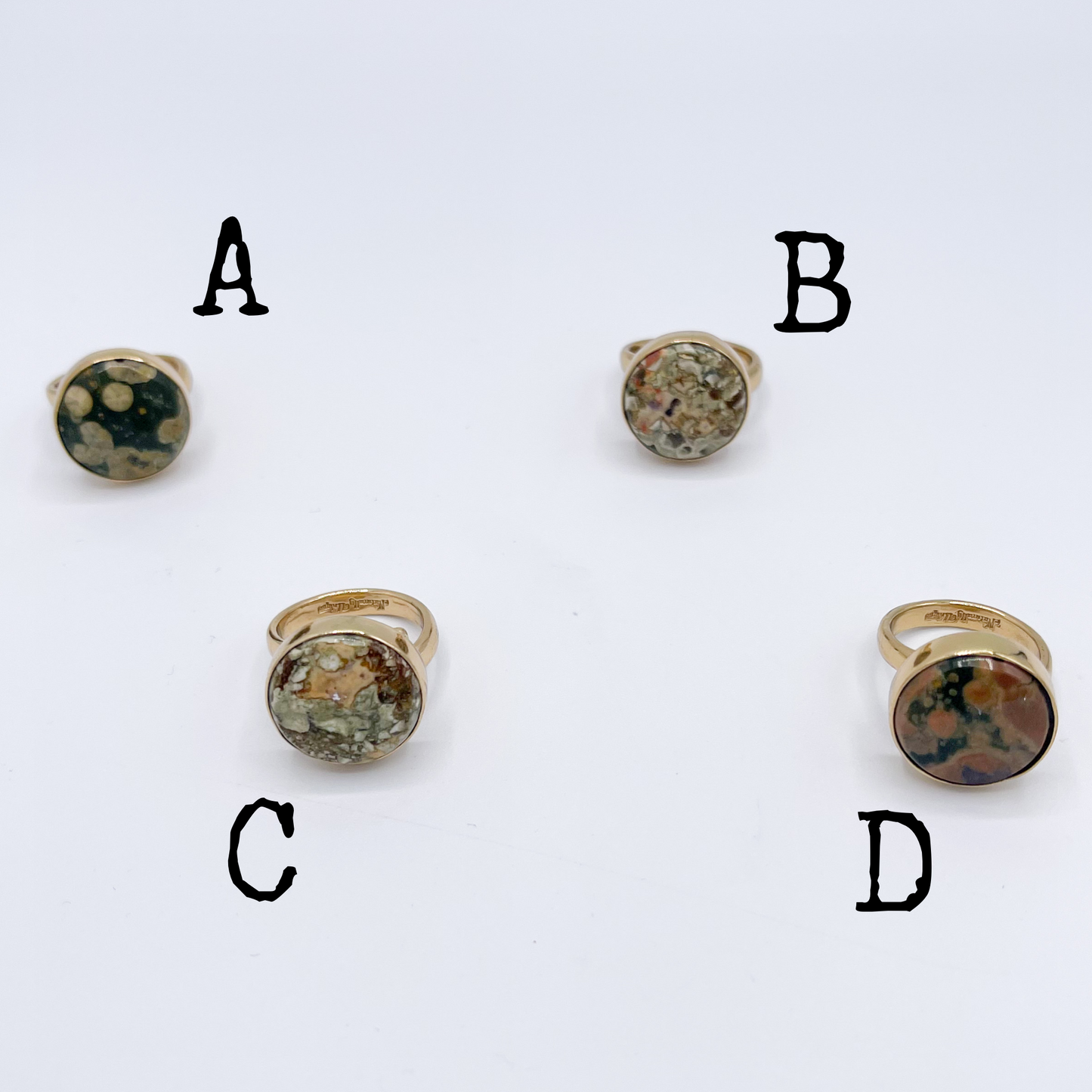 Polka Dot Jasper Adjustable ring-Alchemia