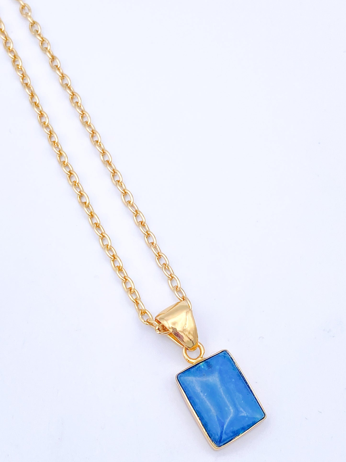 Blue Agate Pendant-Alchemia