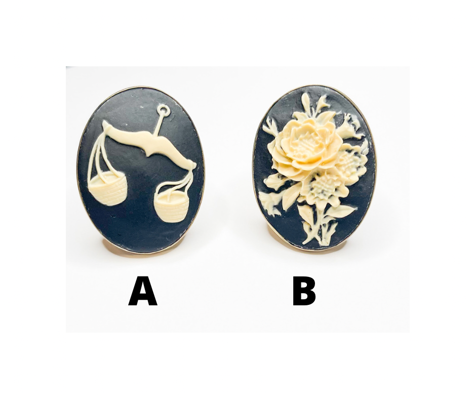 Assorted Cameo Adjustable Ring-Alchemia