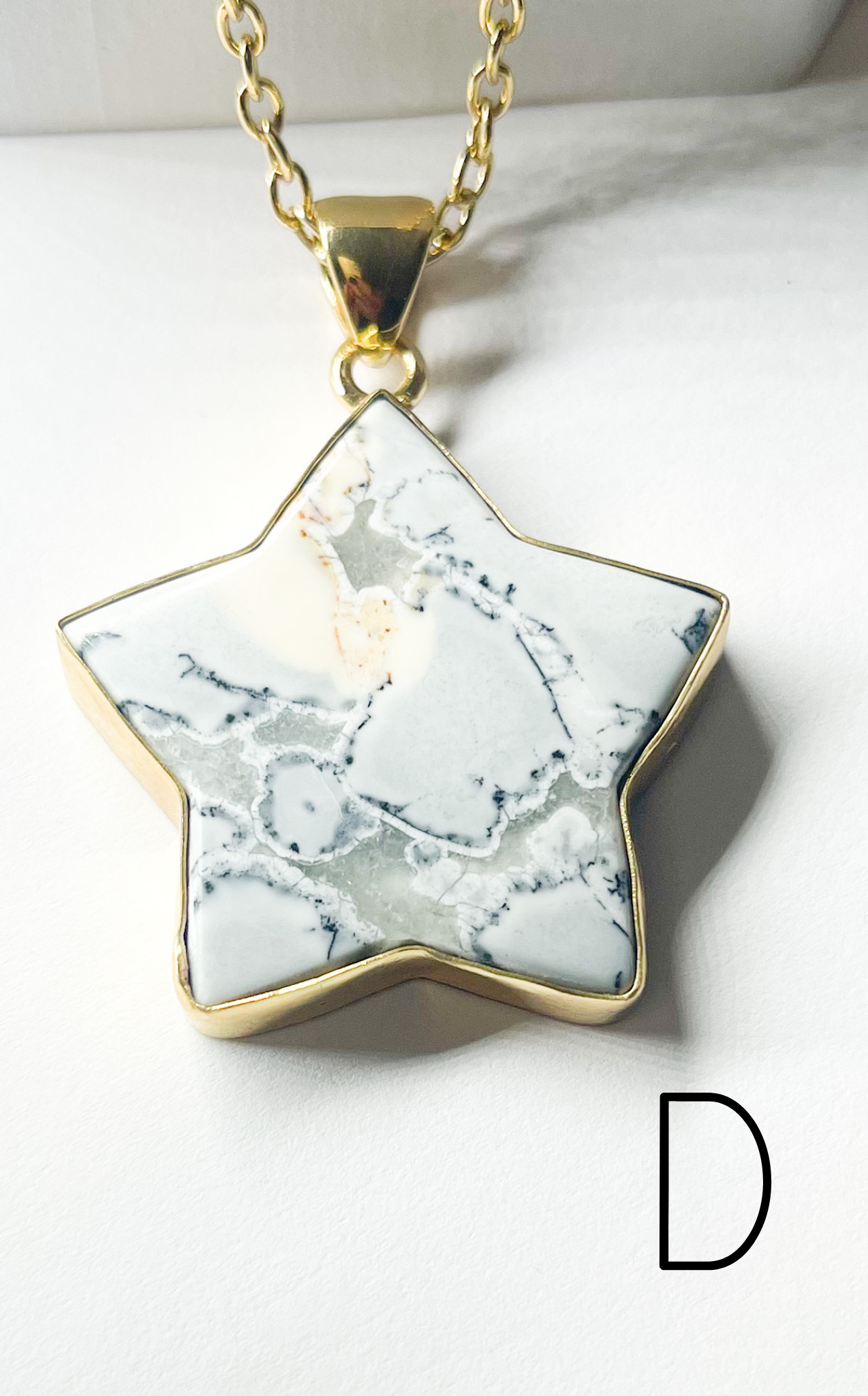 White Malagano Jasper White Starz Pendant-Alchemia