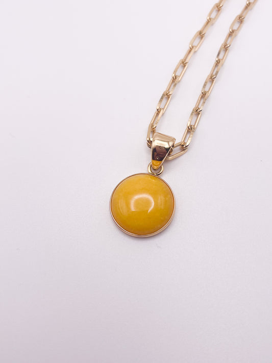 Yellow Quartz Pendant-Alchemia