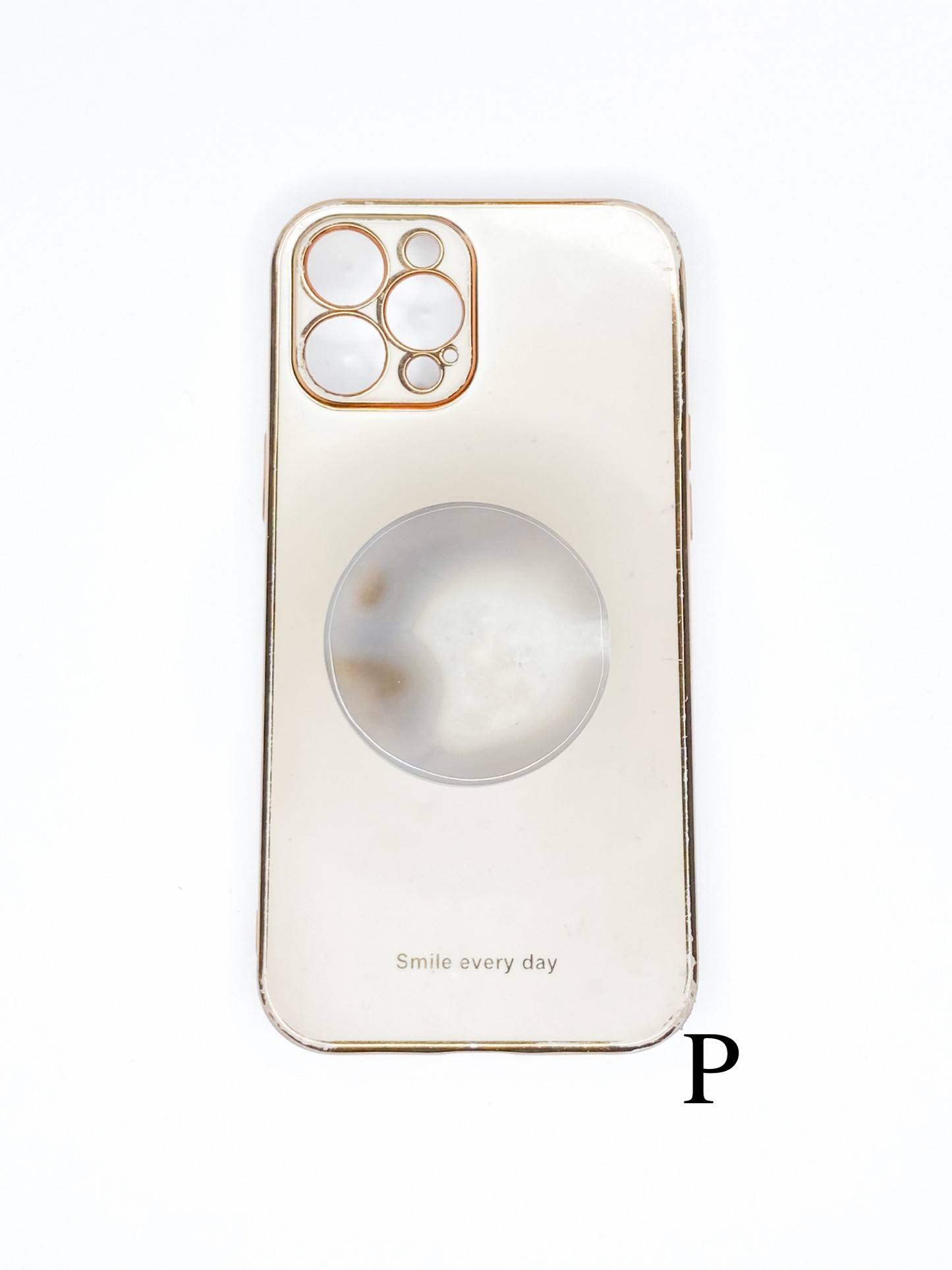 Grey Round Phone Stone
