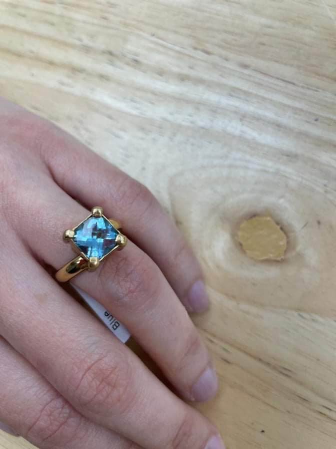 Blue topaz ring-Alchemia