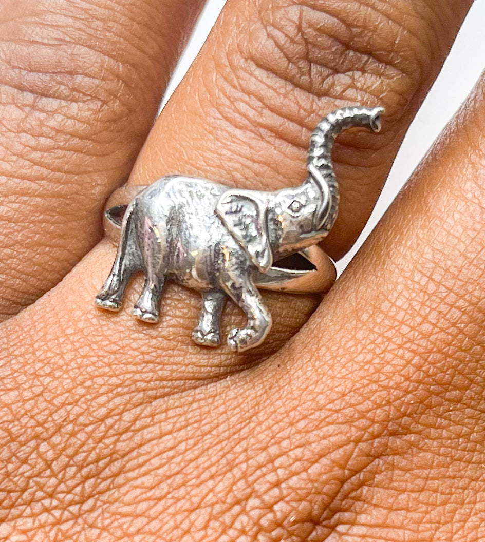 elephant ring-Solid Sterling Silver