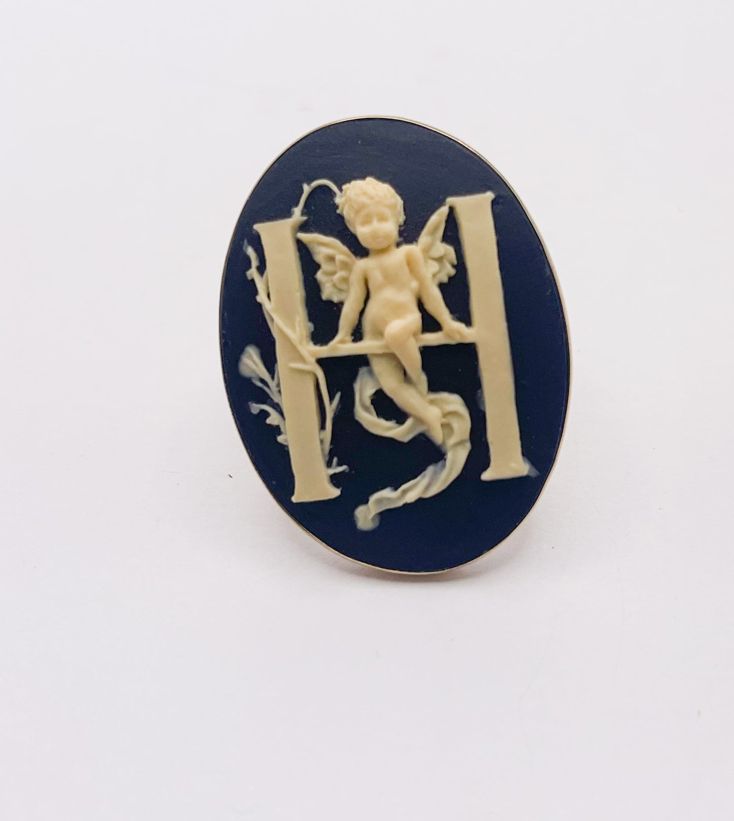 Cameo Initial Ring- Alchemia