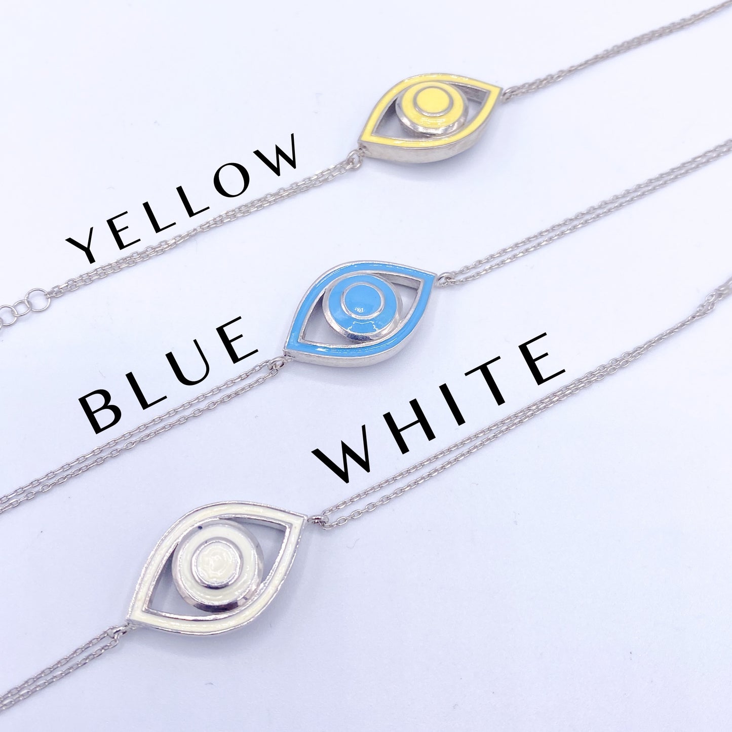 Evil Eye Bracelet - Solid Sterling Silver