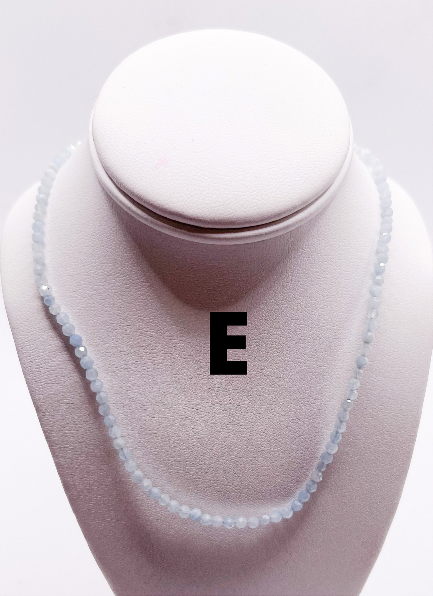 Dainty Stone necklace-Solid Sterling silver