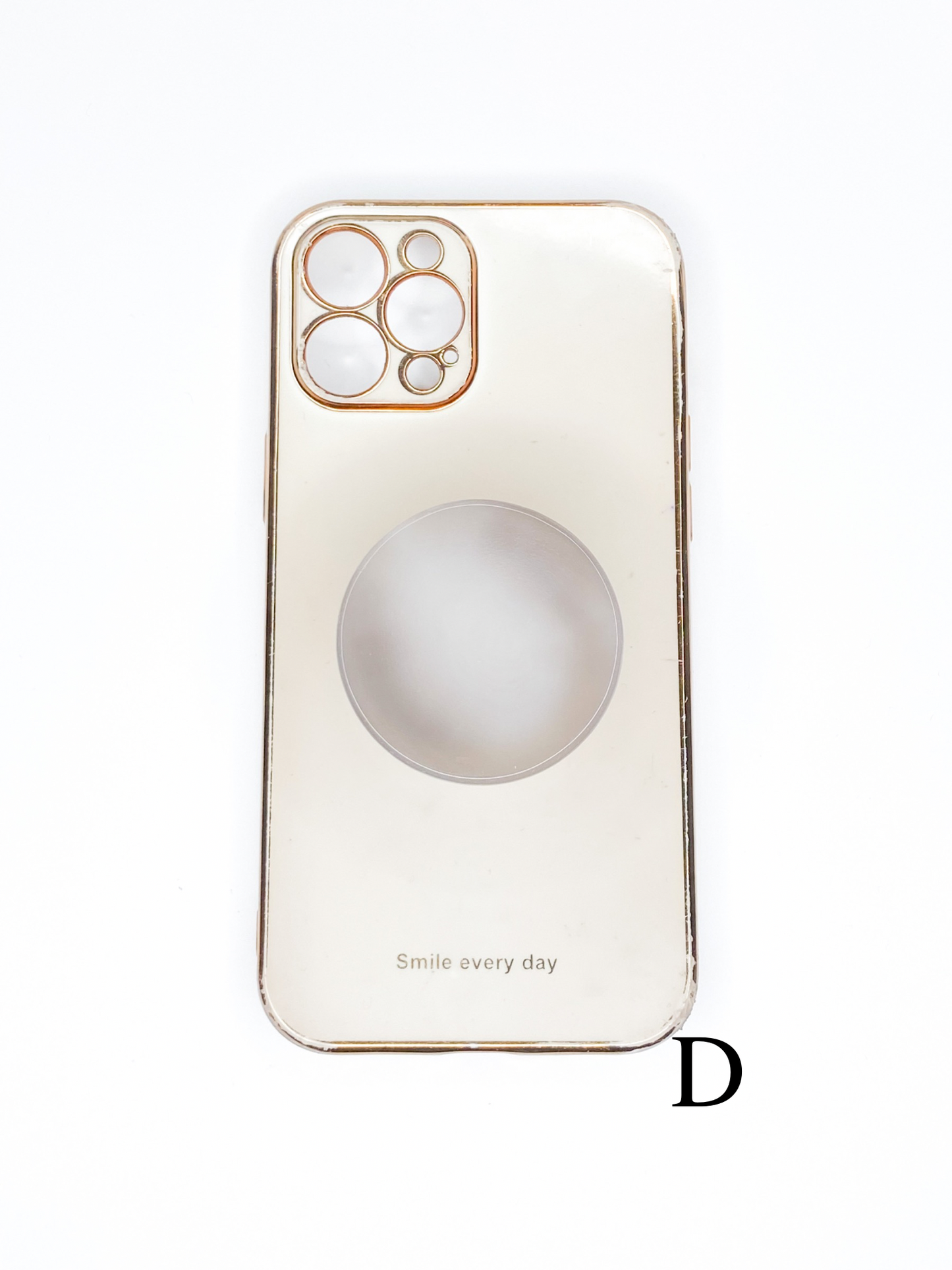 Grey Round Phone Stone