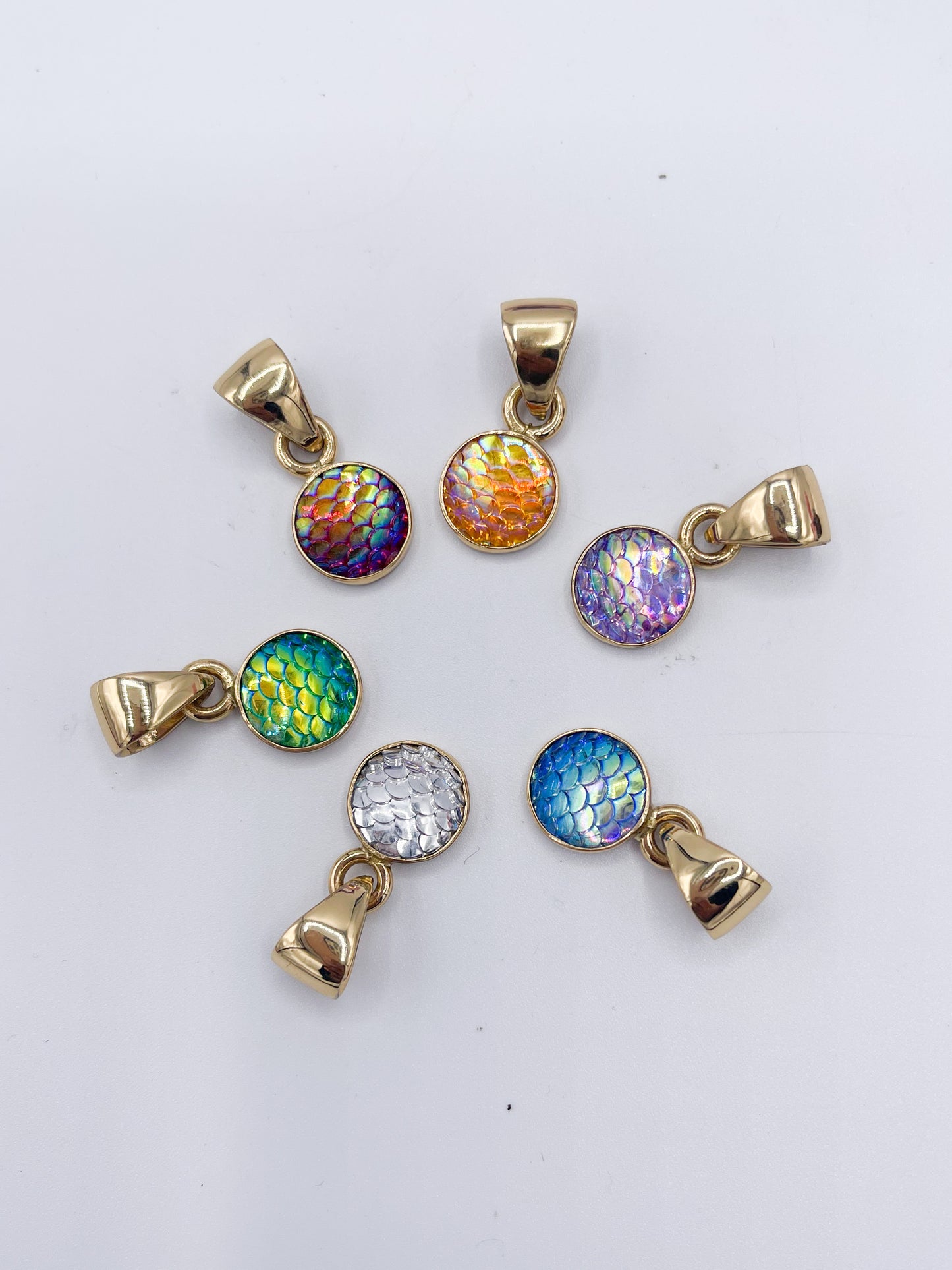 Mermaid Scale Pendants-Alchemia