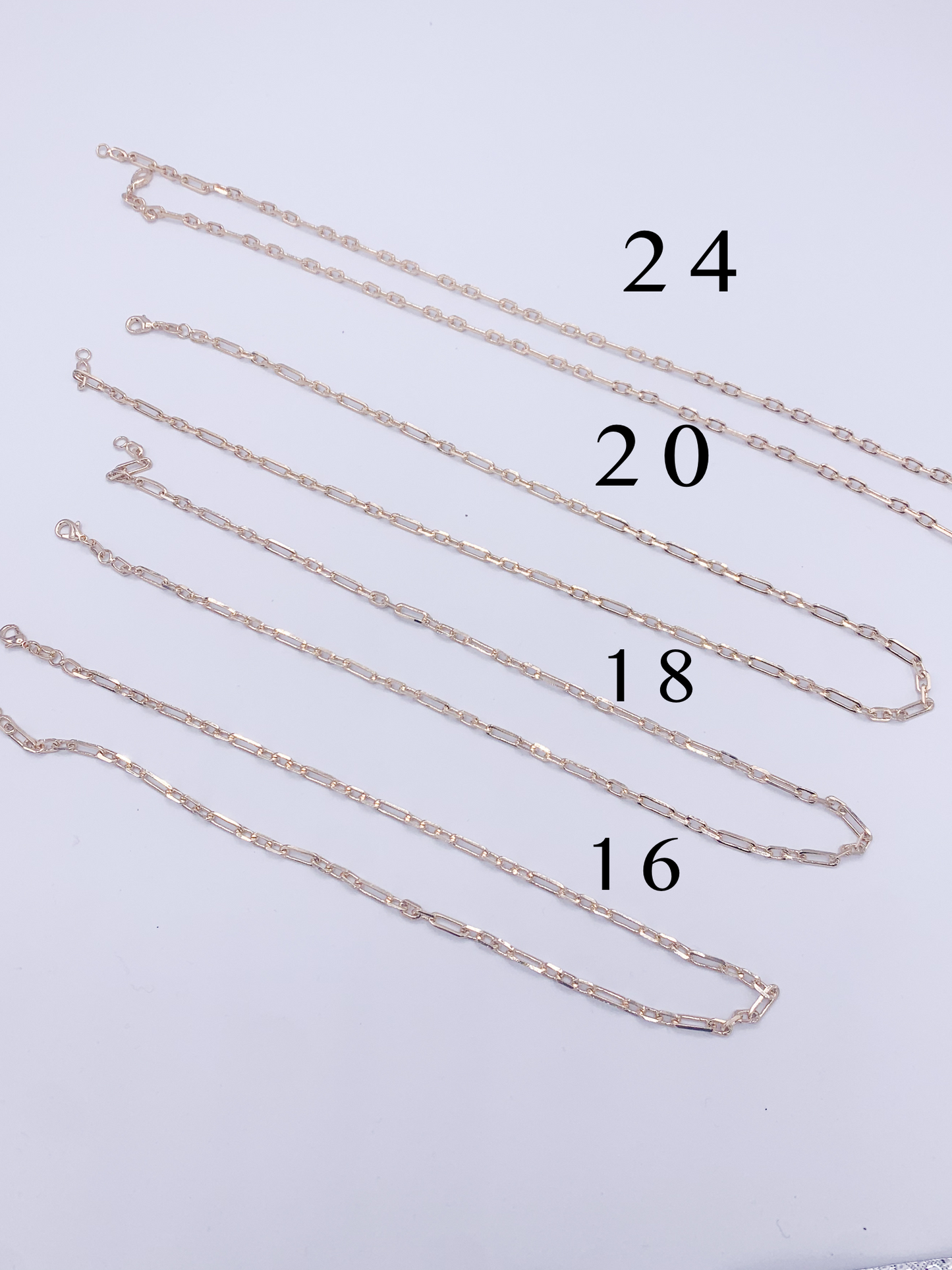 Paper Link Chain-!8k Gold Filled