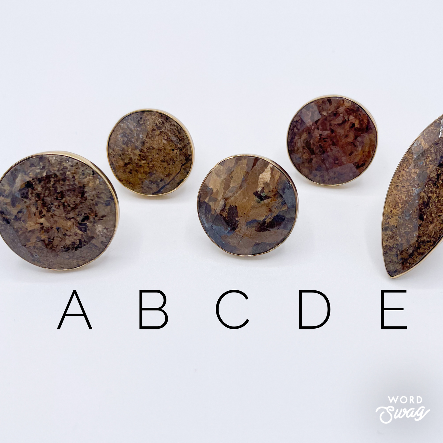 Petrified Wood Faceted Adjustable Ring-Alchemia