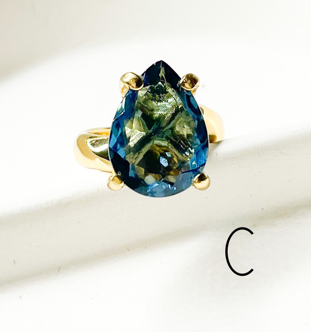 London Blue Topaz Adjustable-Alchemia