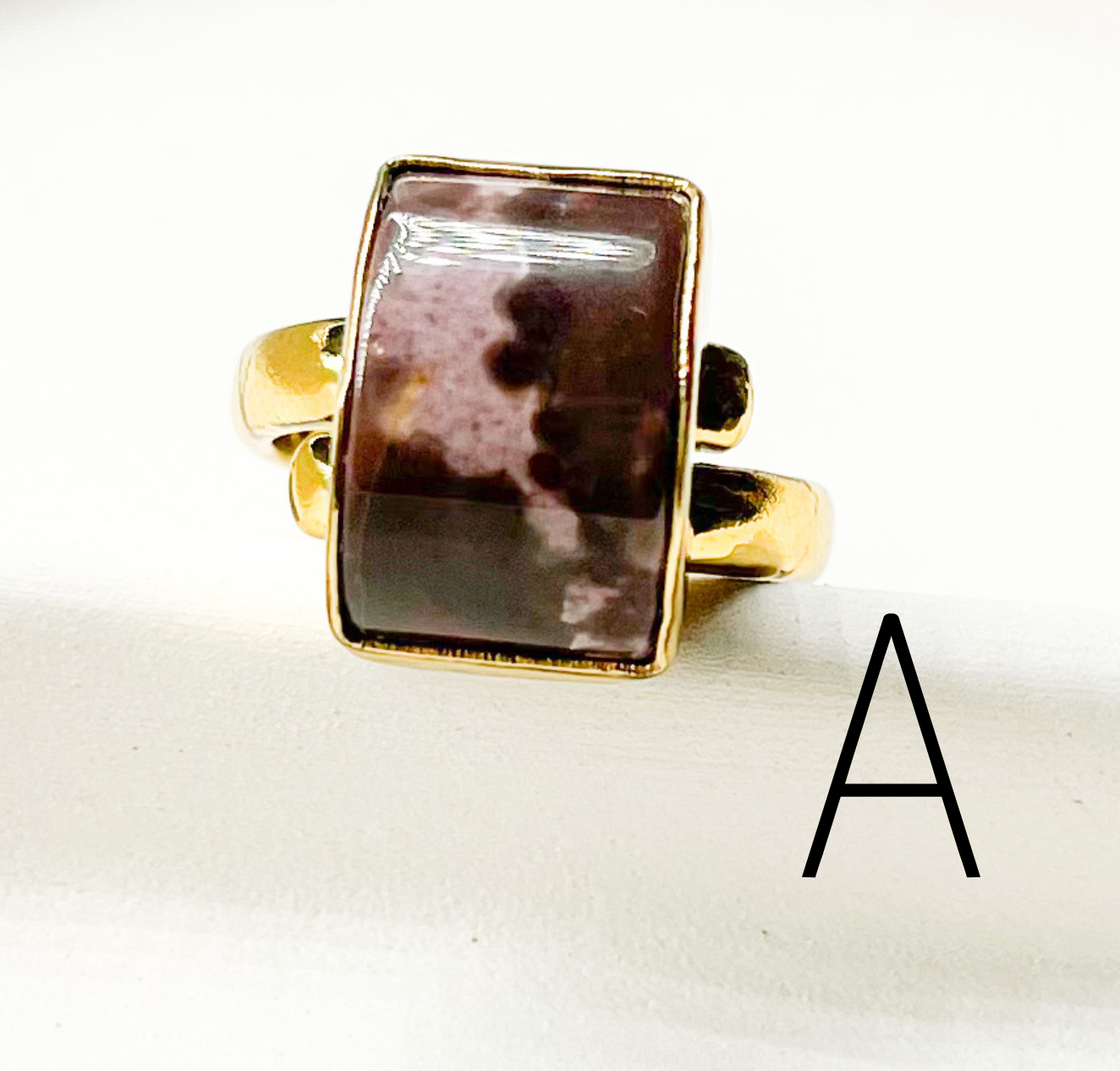 Jasper Adjustable Ring - Alchemia