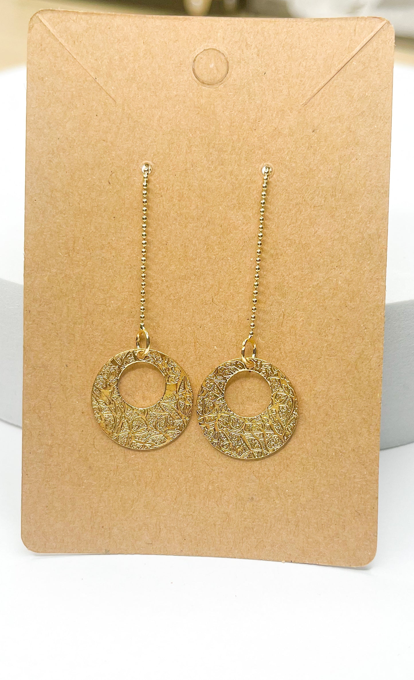 Hollow Round Threader - 18k Gold Filled