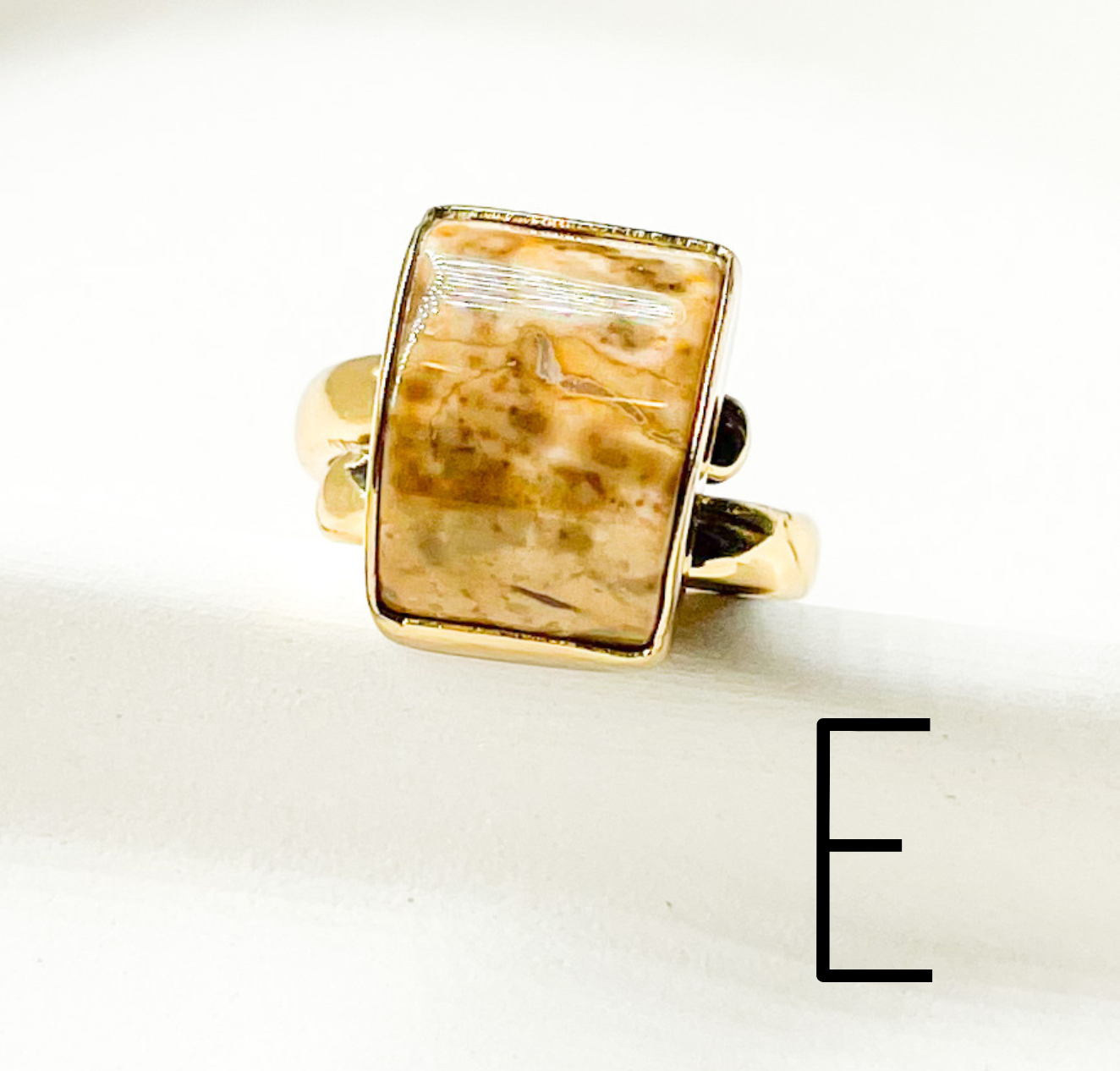 Jasper Adjustable Ring - Alchemia
