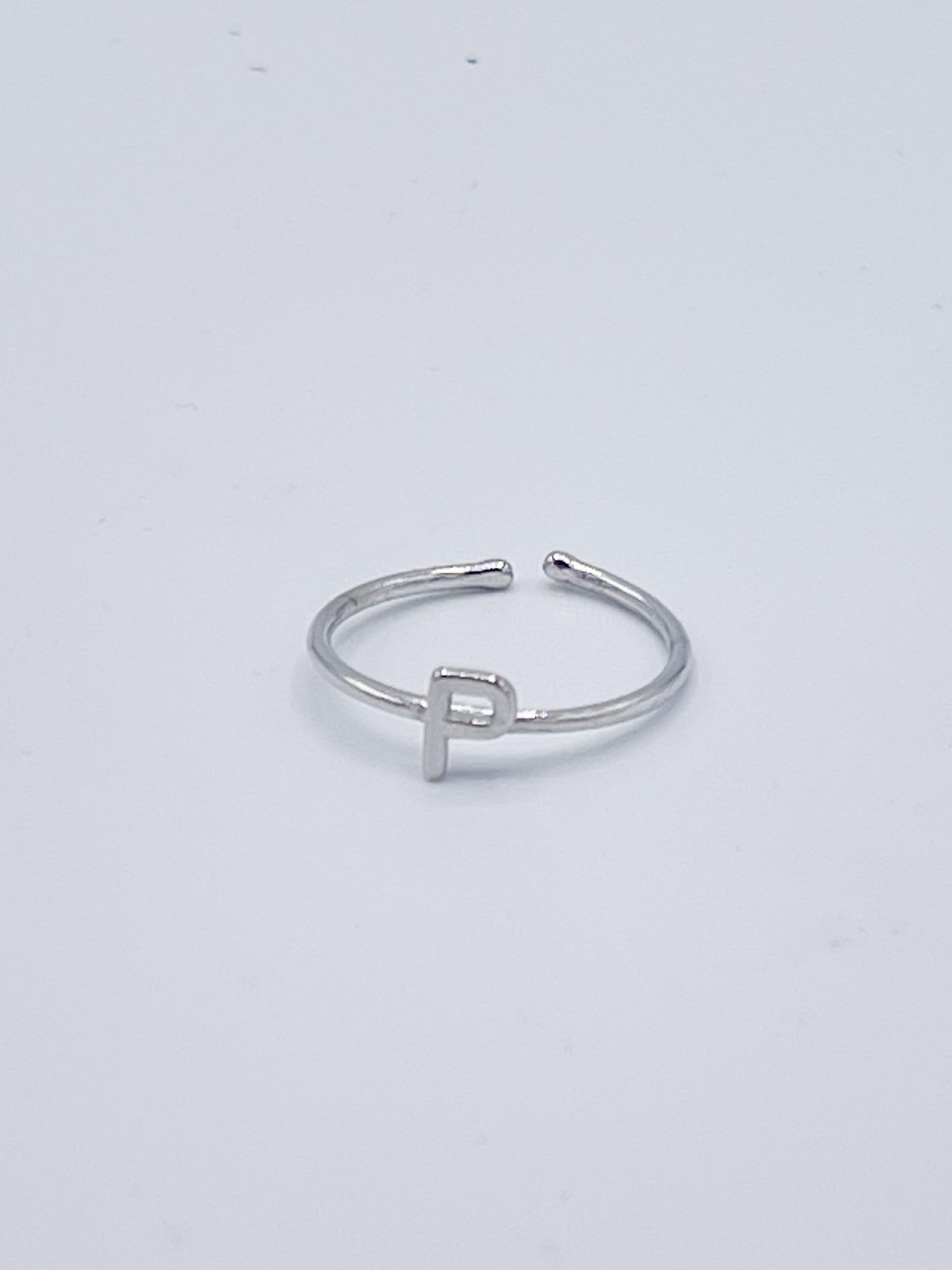 Dainty Initials Midi Rings-Solid Sterling Silver