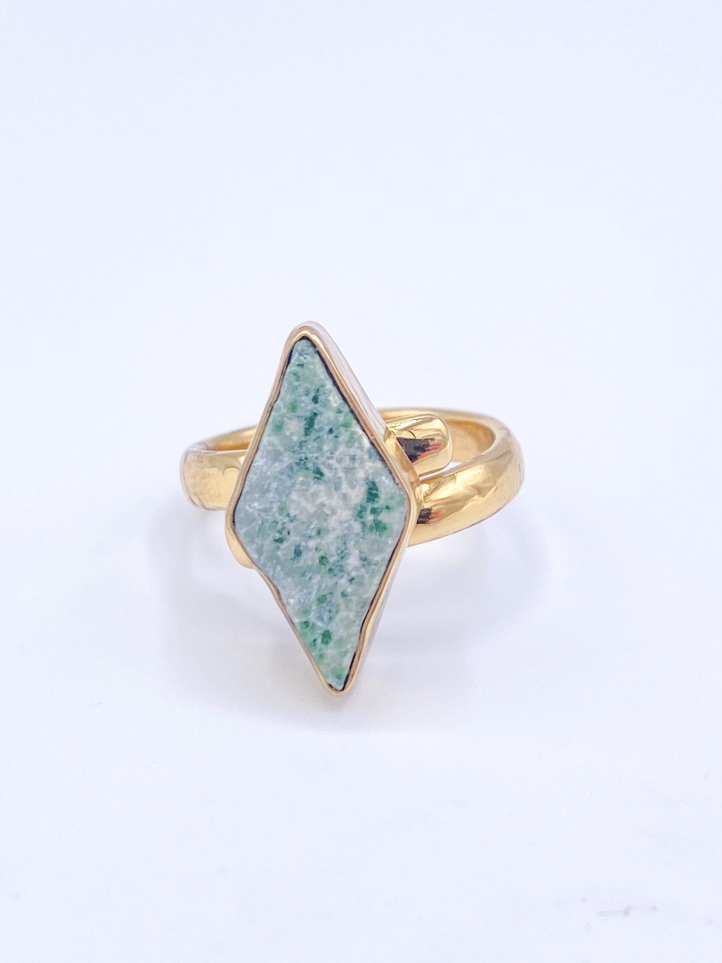 Mariposite Diamond Adjustable Ring - Alchemia