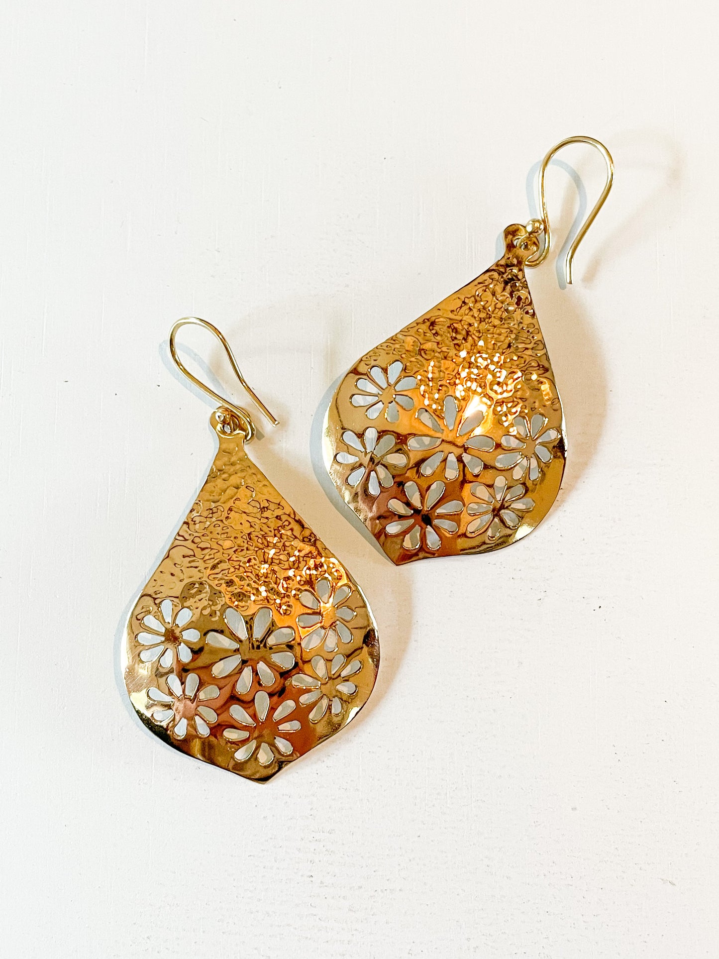Indian Design Floral Dangles-Alchemia