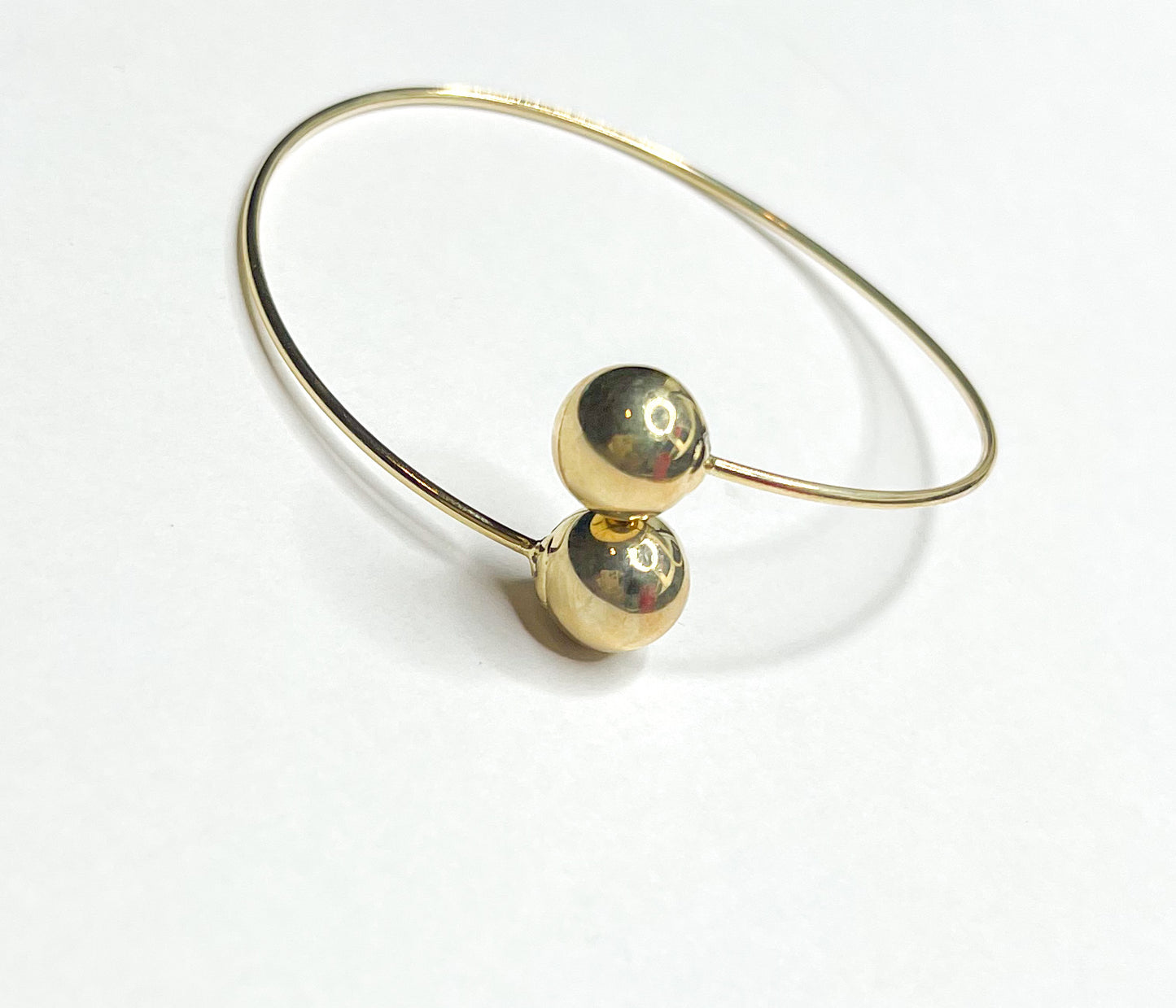 Double Ball Cuff-18k Gold Filled Cuff