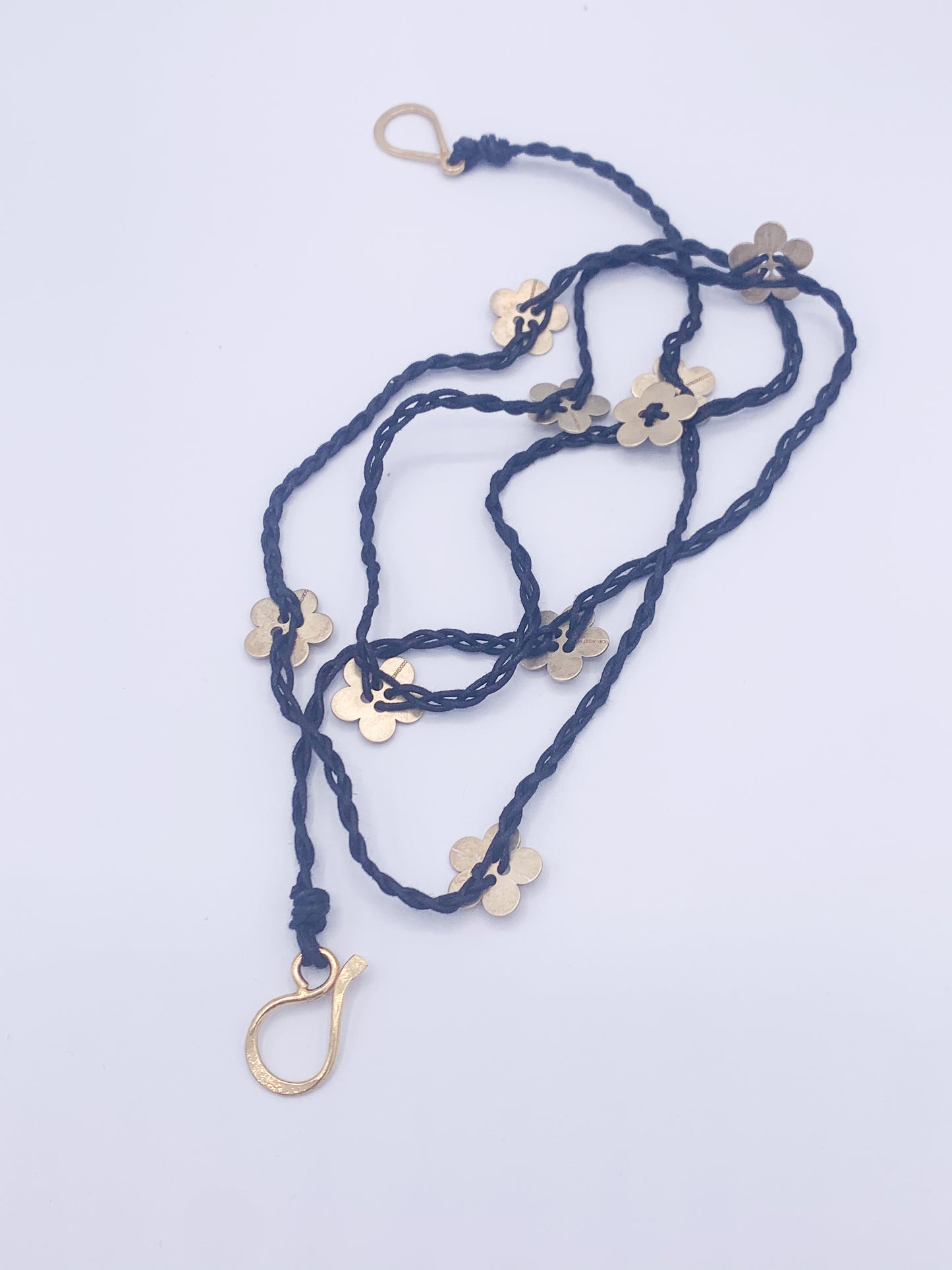 Flower Vermeil Rope Necklace