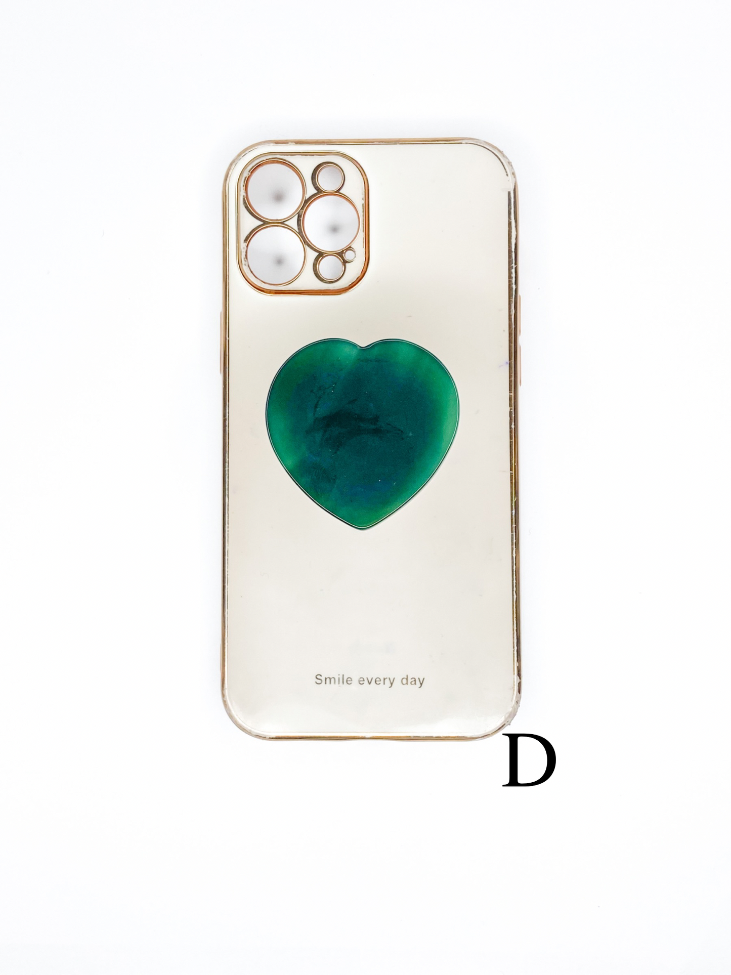 Green Heart Phone Stone