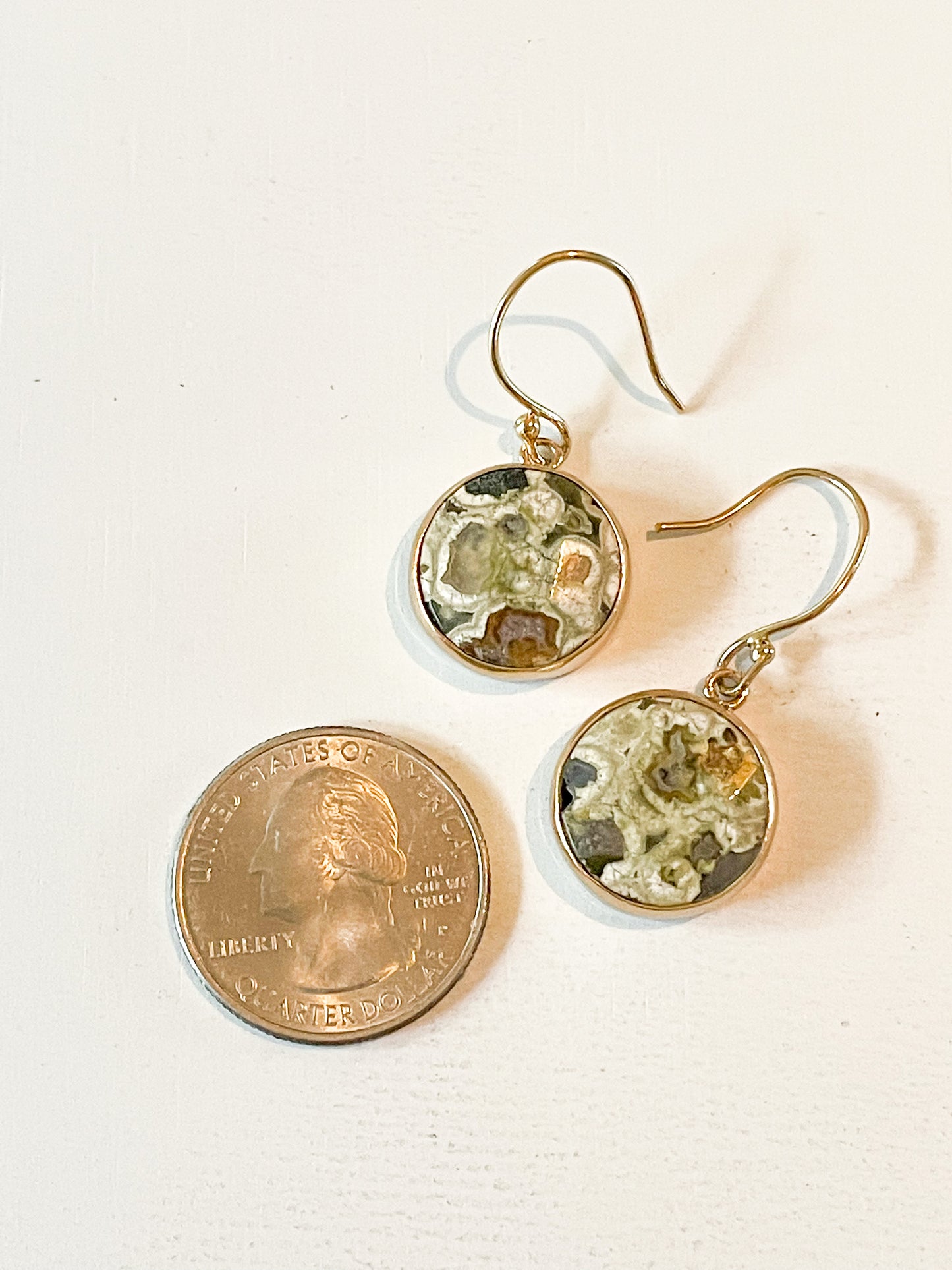 Jasper Polka Dot Dangles-Alchemia
